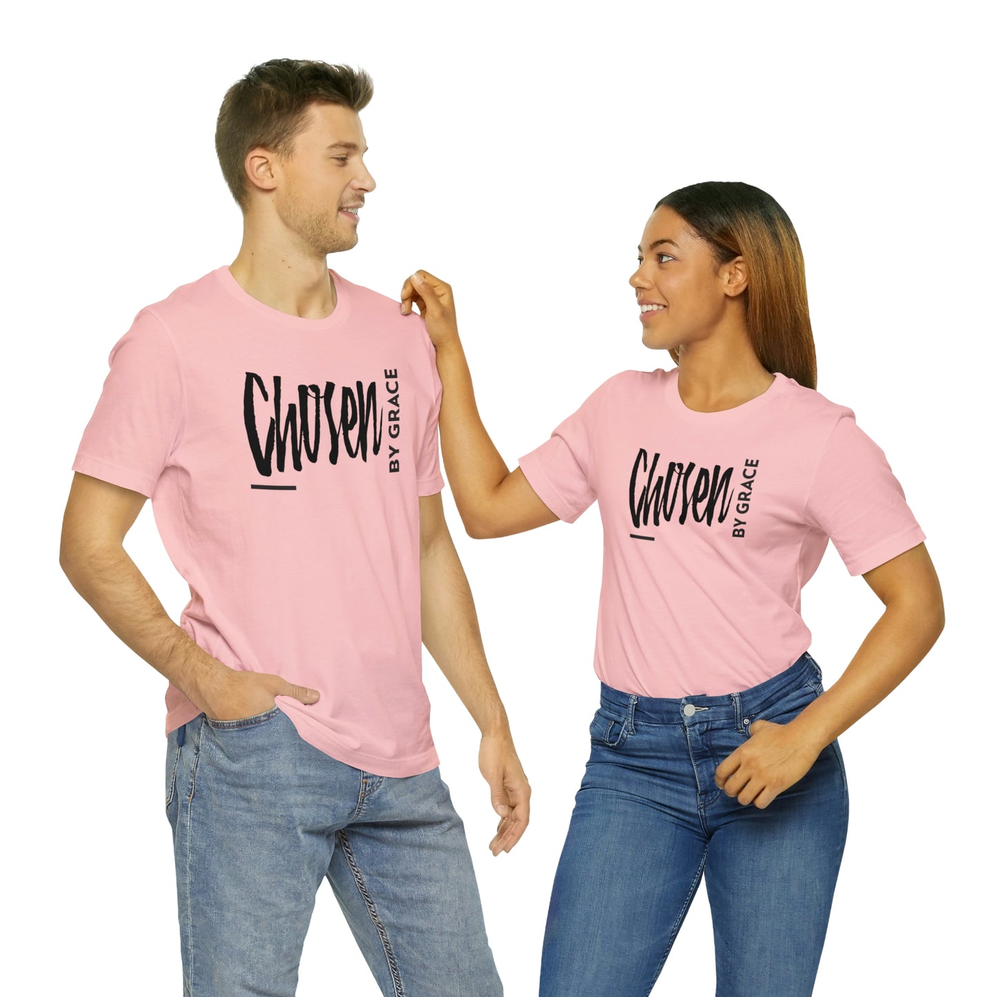 Chosen By Grace Sideways Unisex Jersey Short Sleeve Tee
