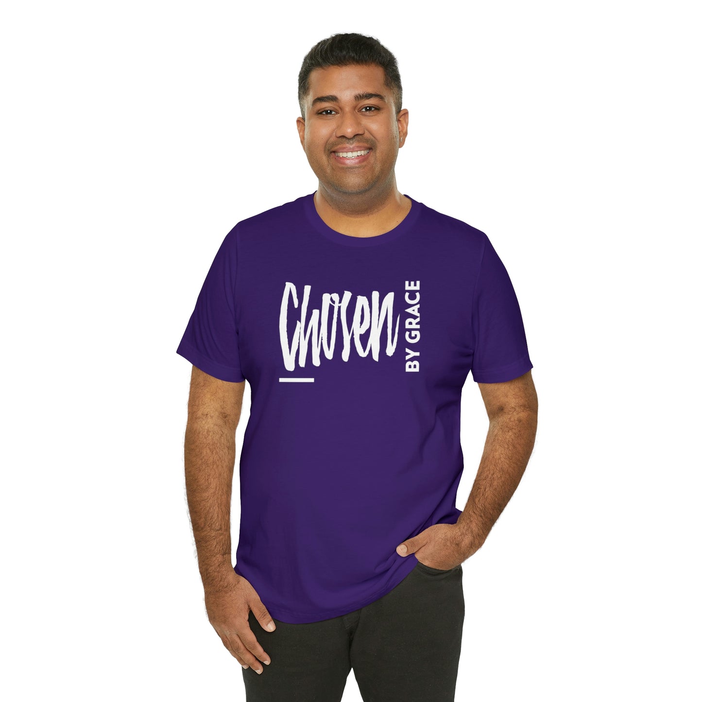 Chosen By Grace Sideways Unisex Jersey Short Sleeve Tee