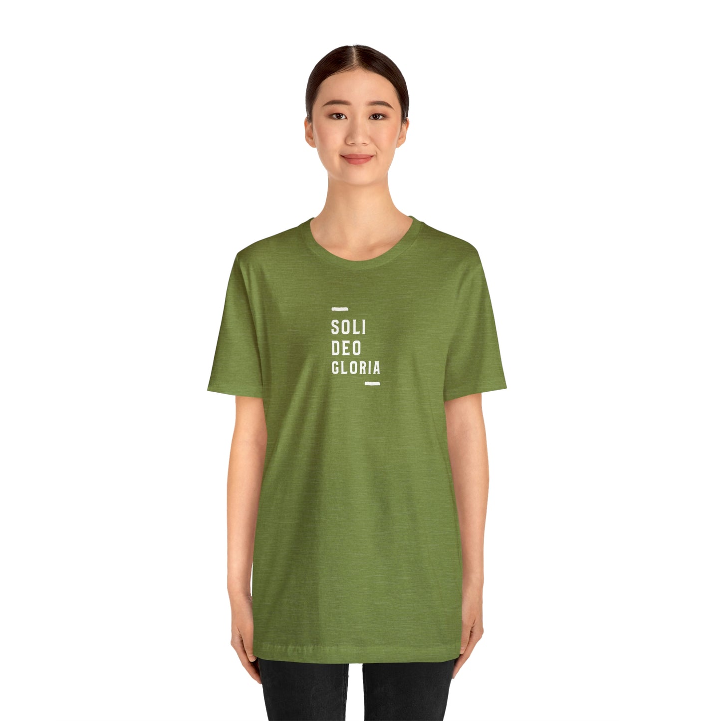 Soli Deo Gloria Simple Classical Unisex Jersey Short Sleeve Tee