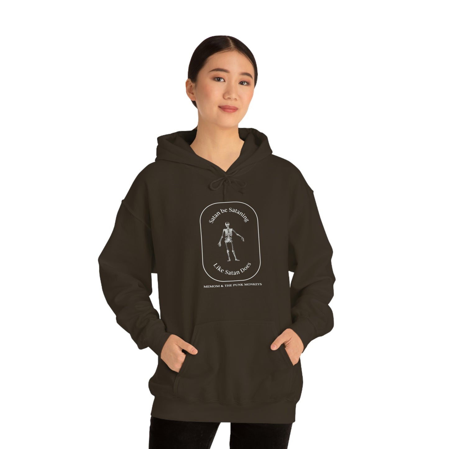 Satan Be Sataning Like Satan Does Unisex Heavy Blend™ Hooded Sweatshirt
