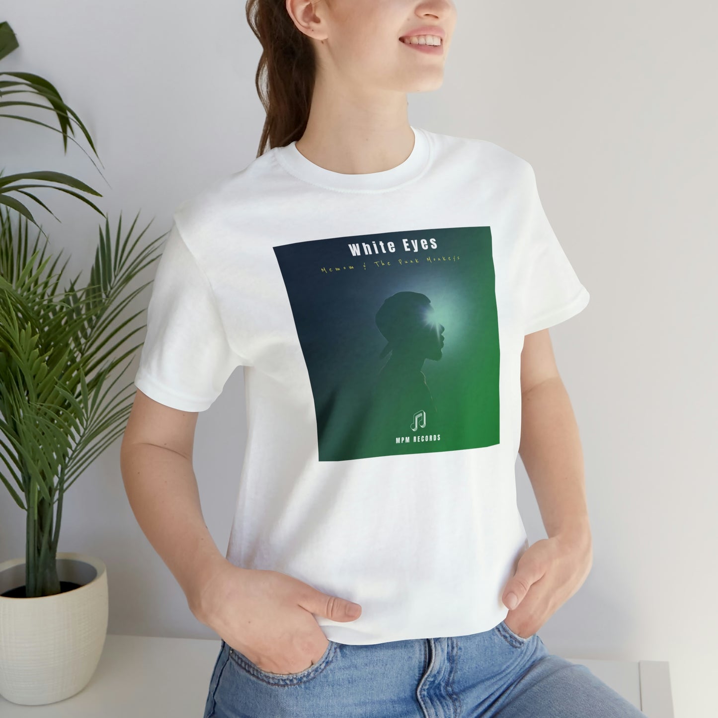 White Eyes Unisex Jersey Short Sleeve Tee