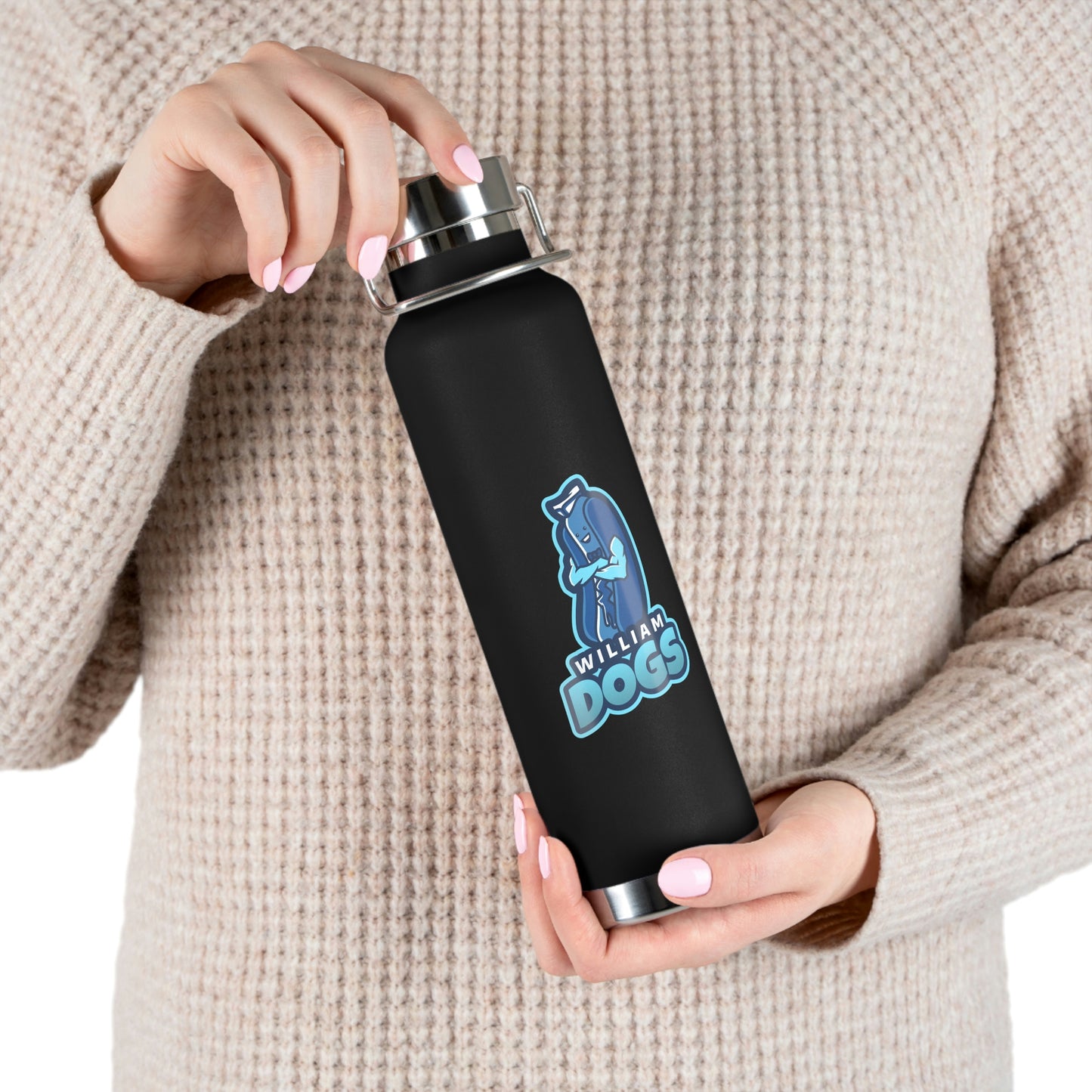 William Dog's Copper Vacuum Insulated Bottle, 22oz