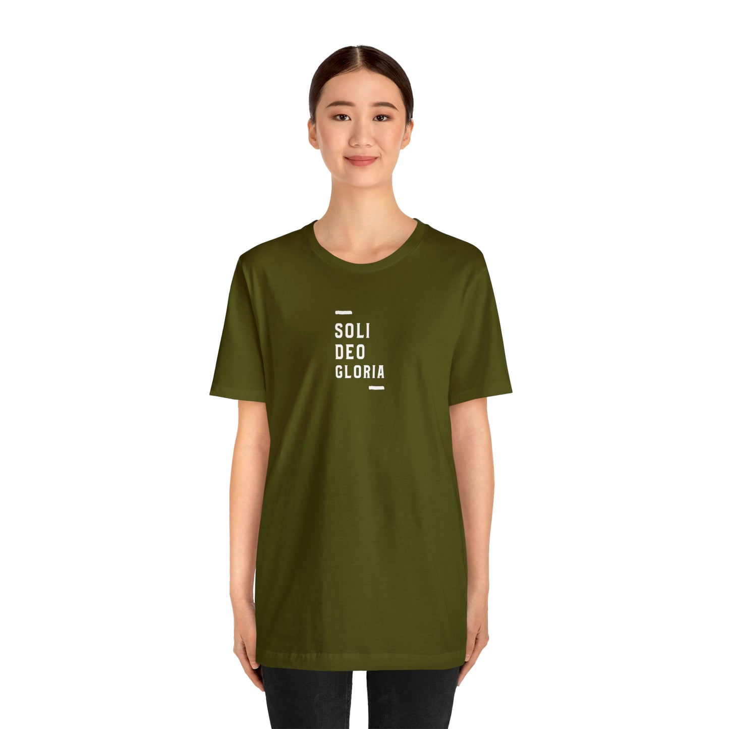 Soli Deo Gloria Simple Classical Unisex Jersey Short Sleeve Tee