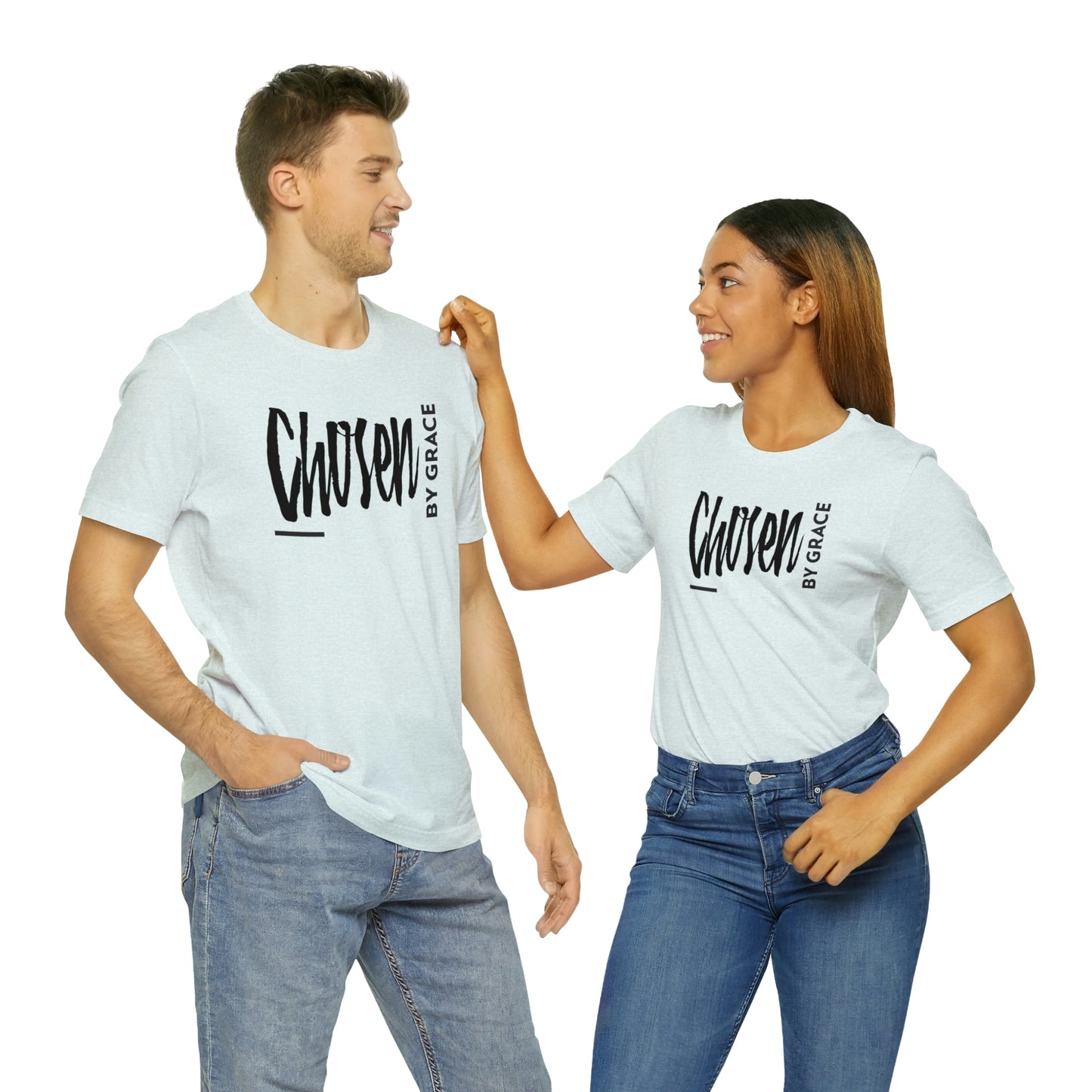 Chosen By Grace Sideways Unisex Jersey Short Sleeve Tee