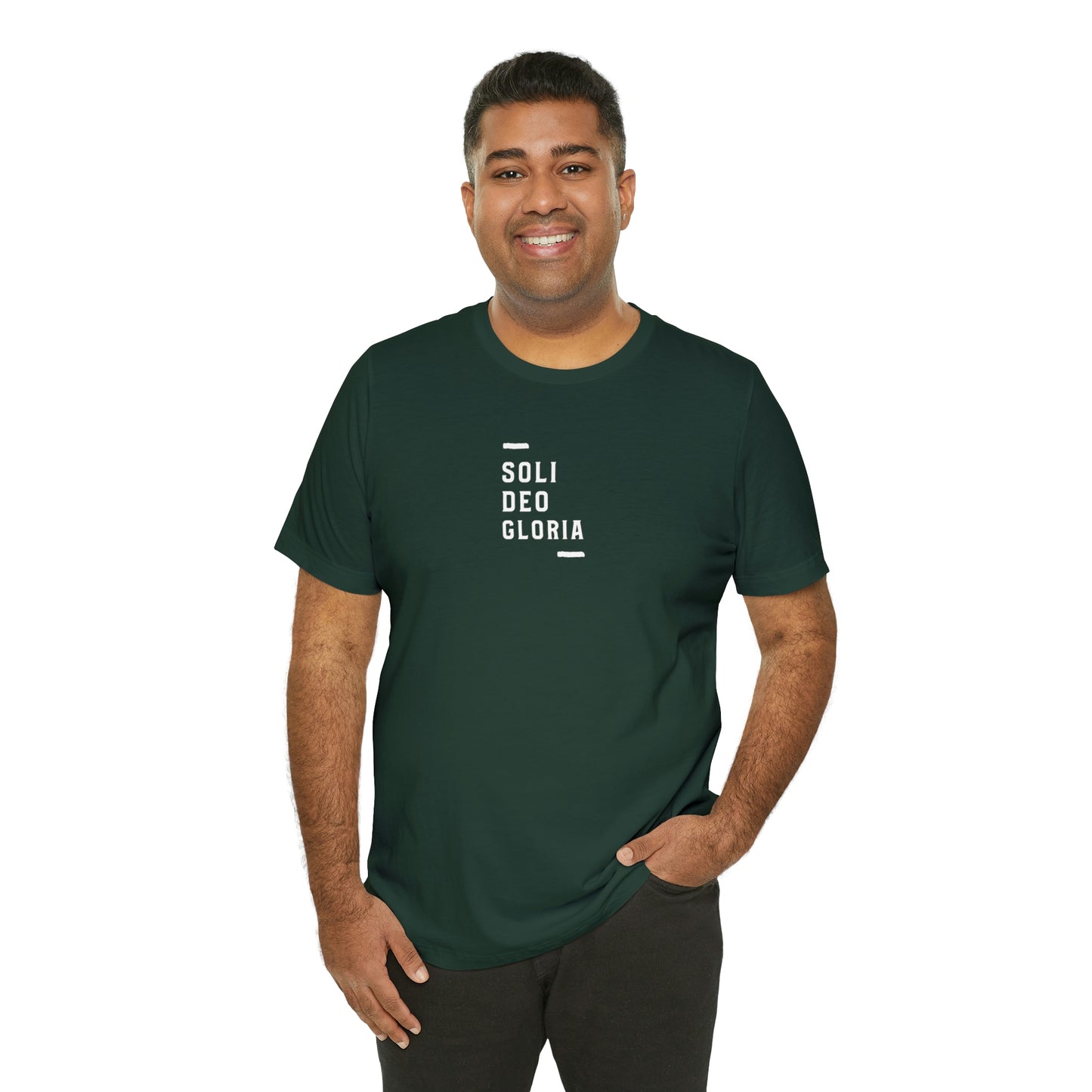 Soli Deo Gloria Simple Classical Unisex Jersey Short Sleeve Tee