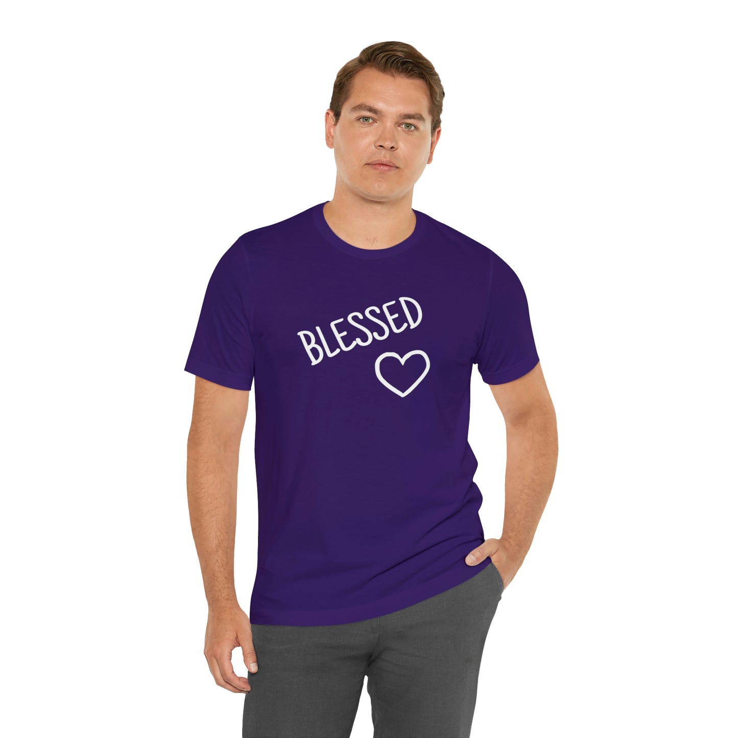 Blessed Heart Unisex Jersey Short Sleeve Tee
