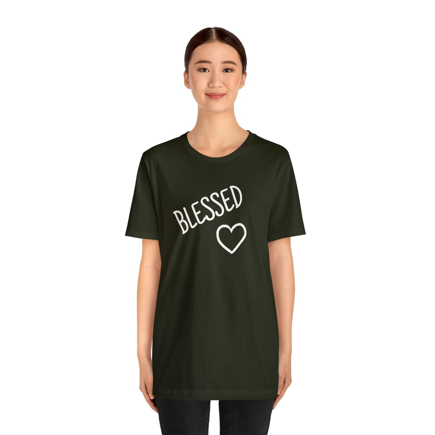 Blessed Heart Unisex Jersey Short Sleeve Tee