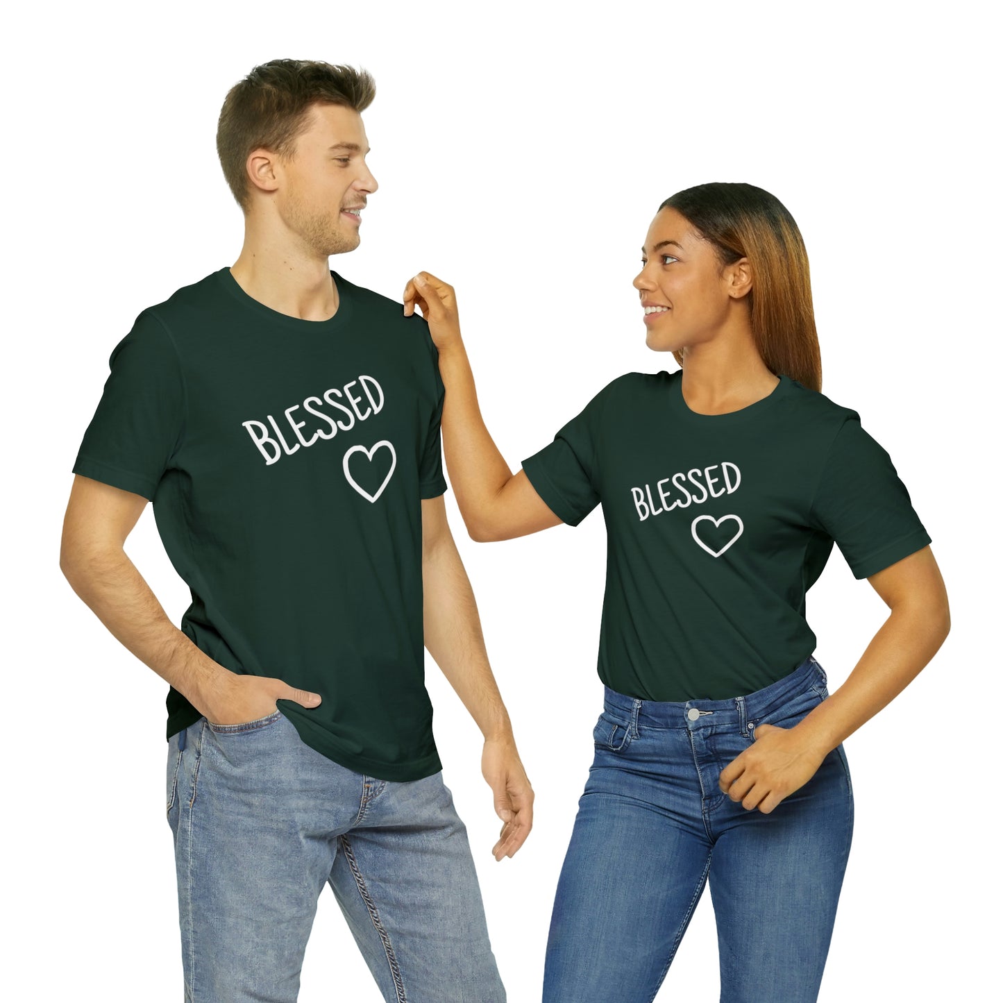 Blessed Heart Unisex Jersey Short Sleeve Tee