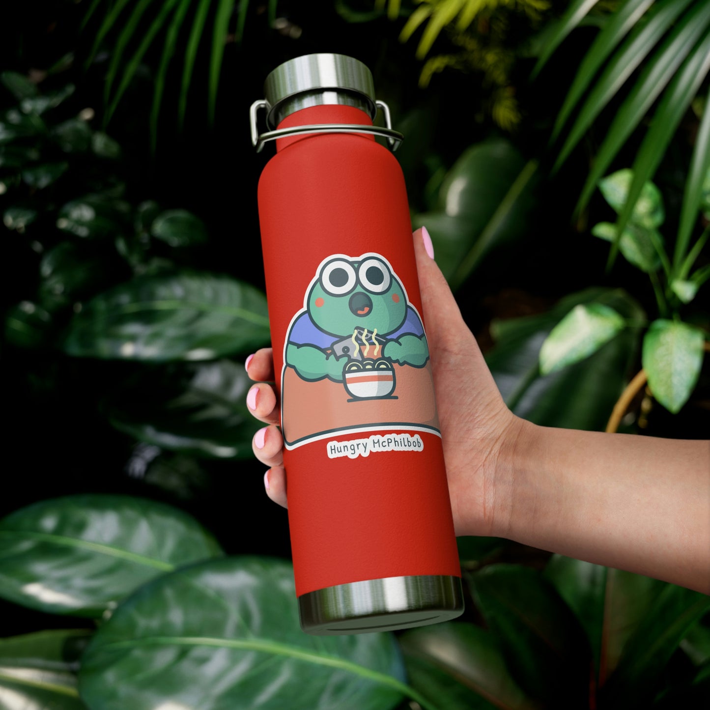 Hungry McPhilbob Copper Vacuum Insulated Bottle, 22oz