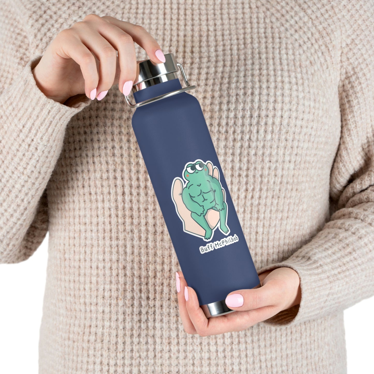 Buff McPhilbob Copper Vacuum Insulated Bottle, 22oz