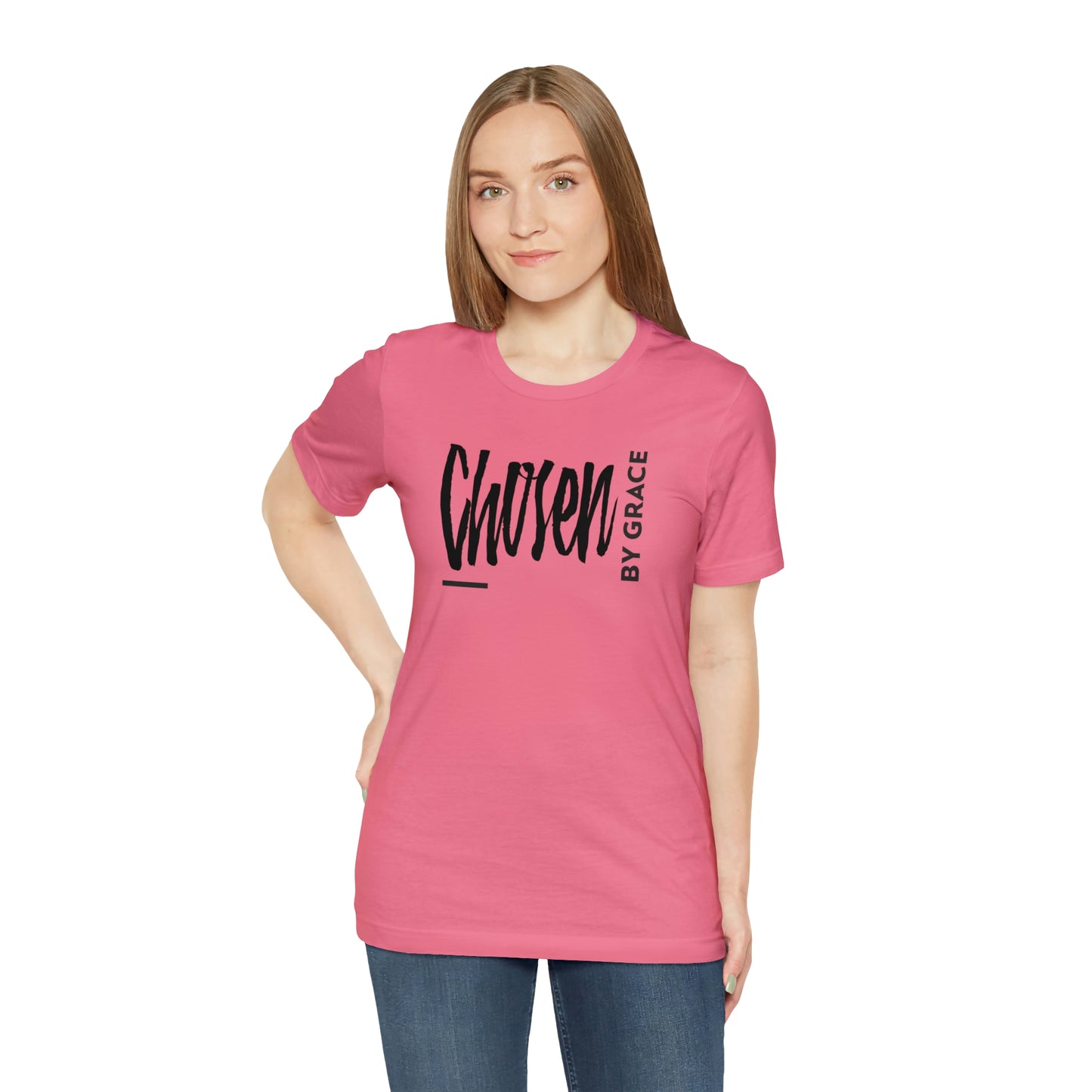 Chosen By Grace Sideways Unisex Jersey Short Sleeve Tee