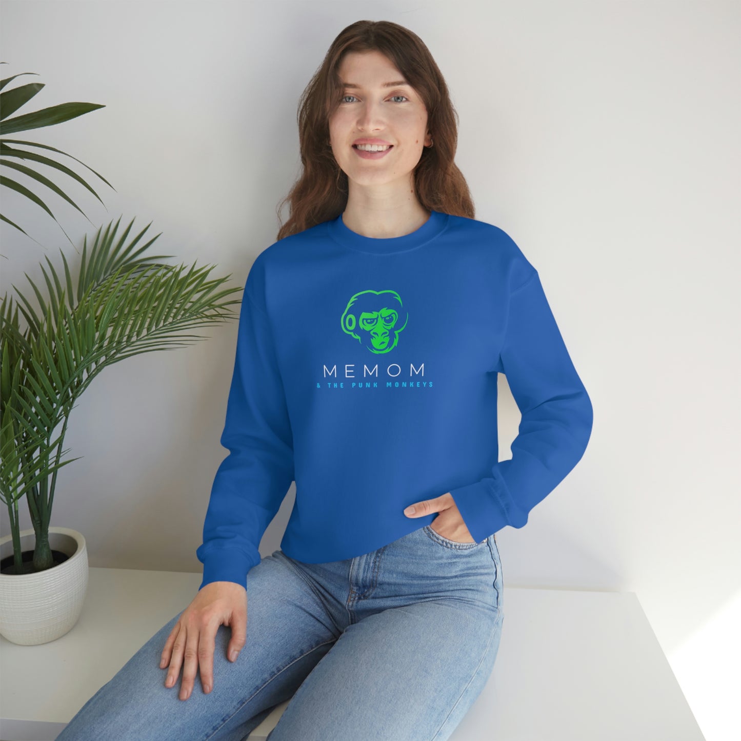 Memom and the Punk Monkeys Unisex Heavy Blend™ Crewneck Sweatshirt