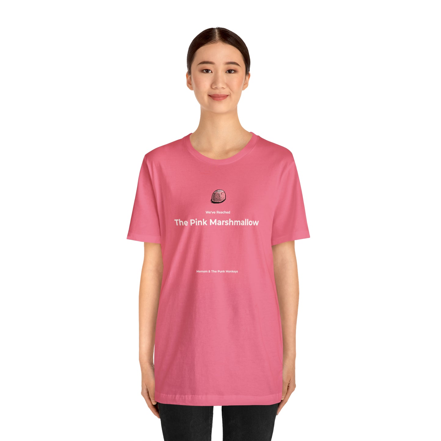 We've Reached the Pink Marshmallow Unisex Jersey Short Sleeve Tee
