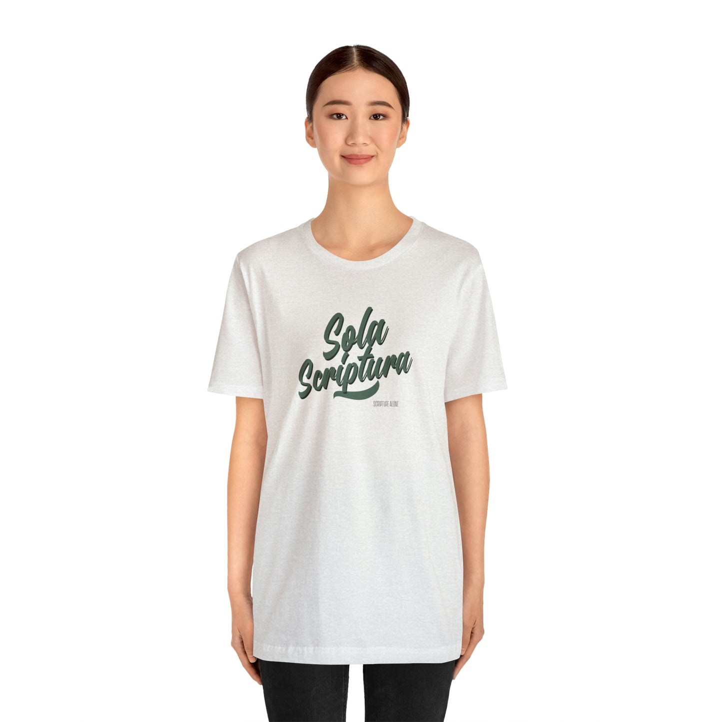 Sola Scriptura Unisex Jersey Short Sleeve Tee