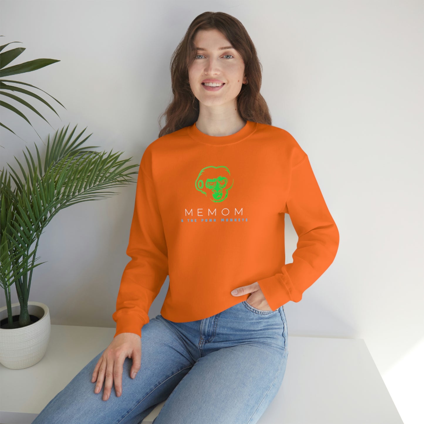 Memom and the Punk Monkeys Unisex Heavy Blend™ Crewneck Sweatshirt