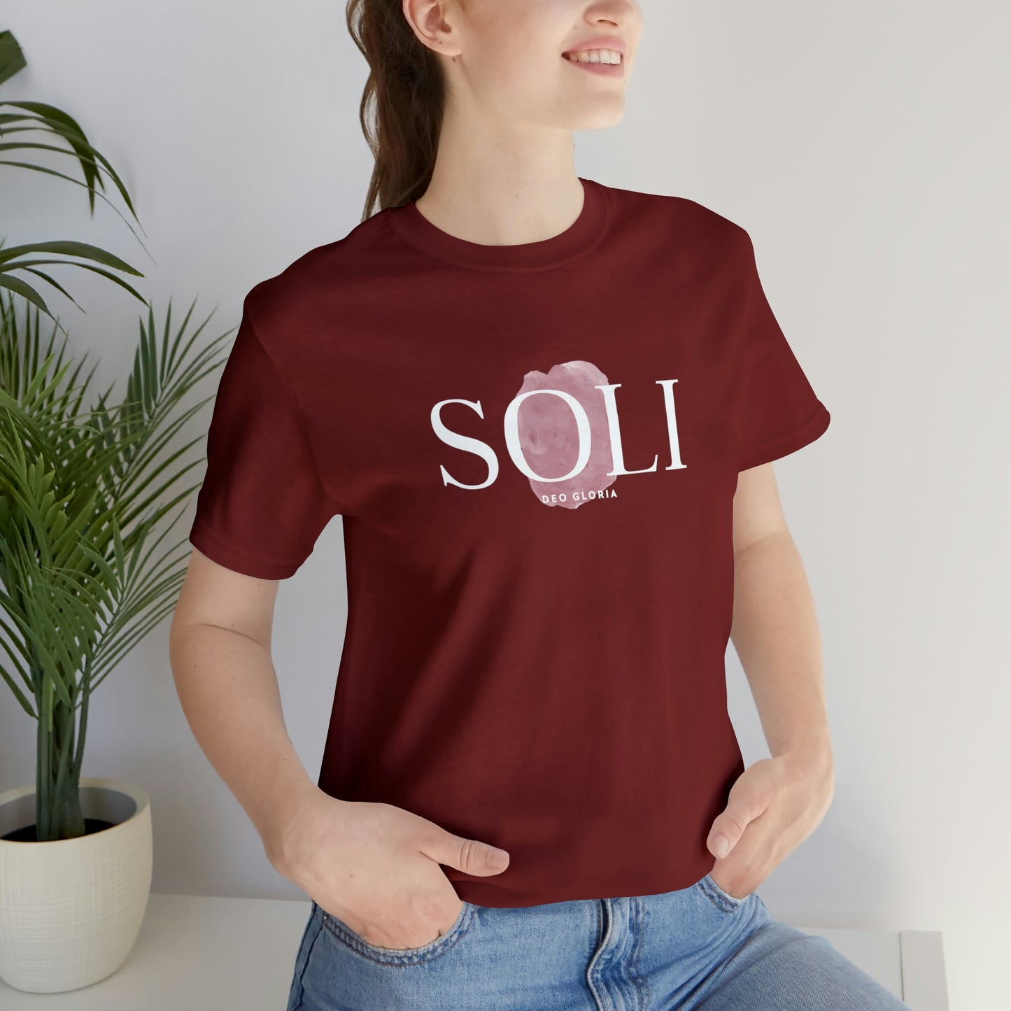 Soli Deo Gloria Paintbrush Unisex Jersey Short Sleeve Tee