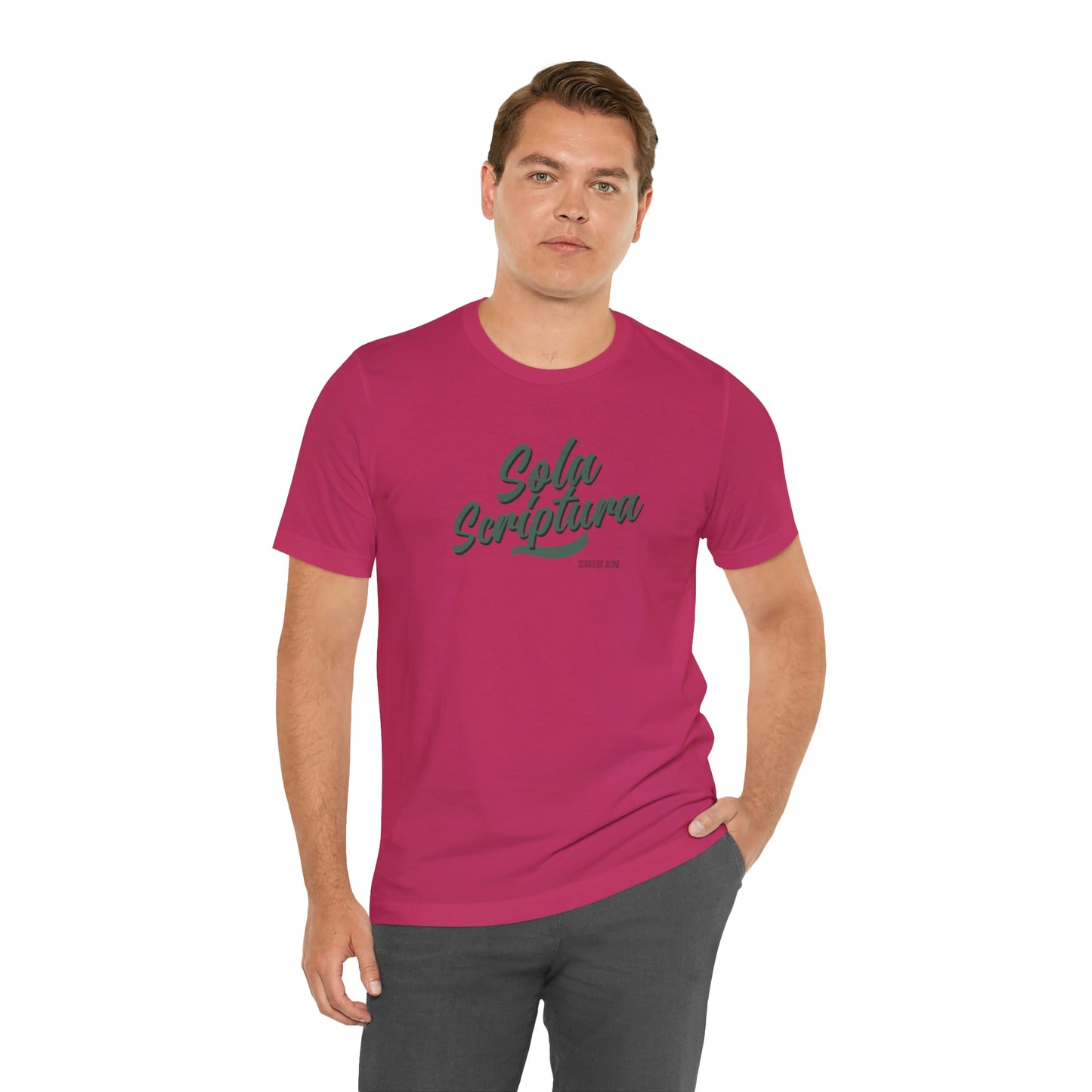Sola Scriptura Unisex Jersey Short Sleeve Tee