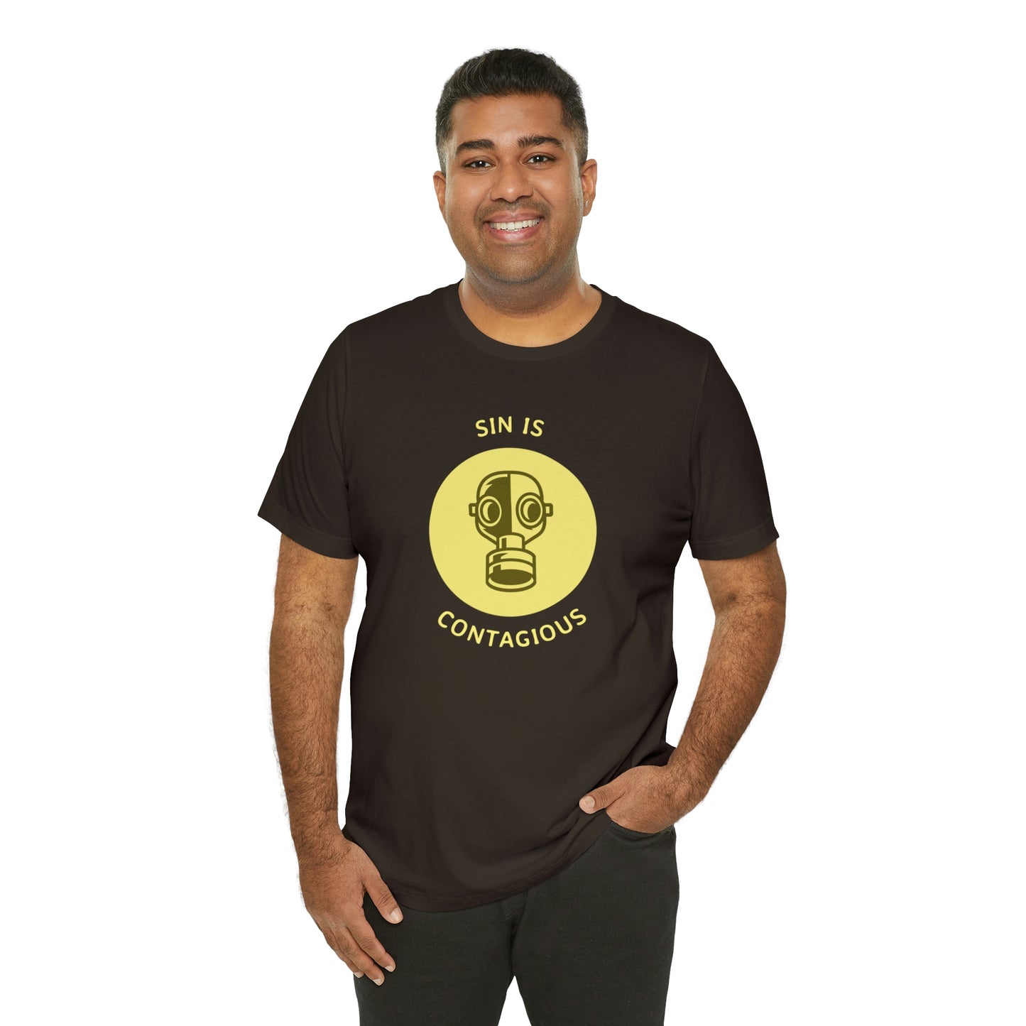Sin is Contagious Unisex Jersey Short Sleeve Tee