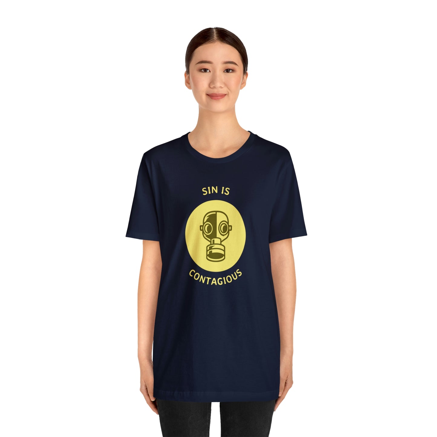 Sin is Contagious Unisex Jersey Short Sleeve Tee