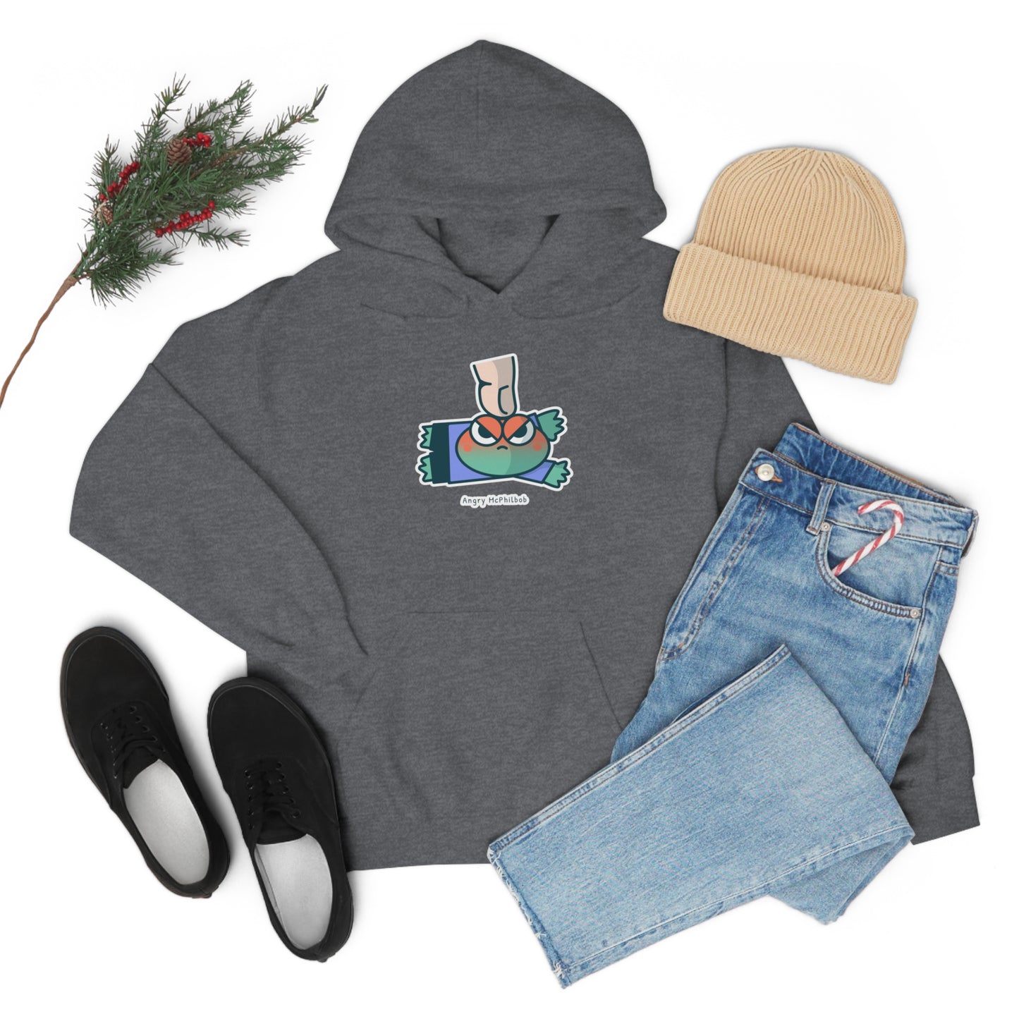 Angry McPhilbob Unisex Heavy Blend™ Hooded Sweatshirt