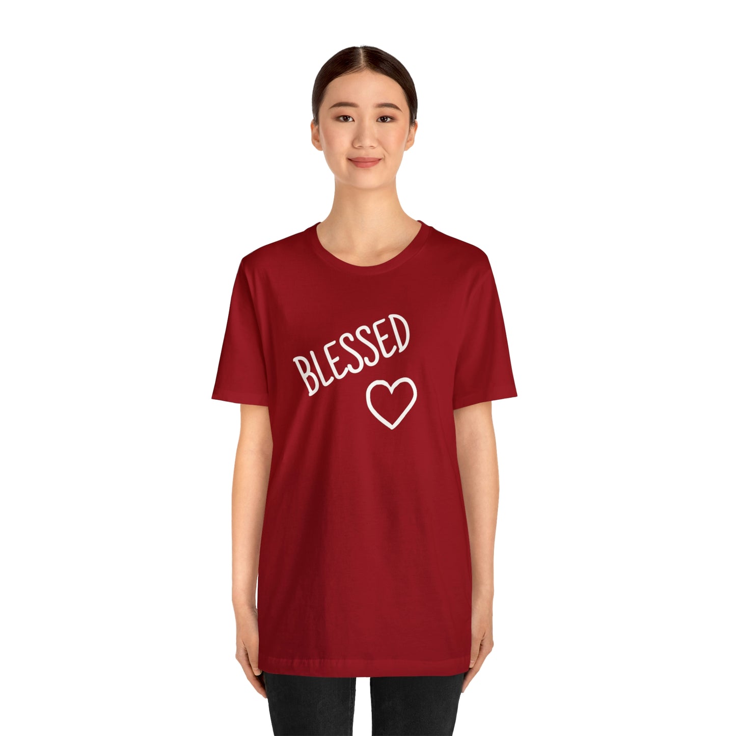 Blessed Heart Unisex Jersey Short Sleeve Tee