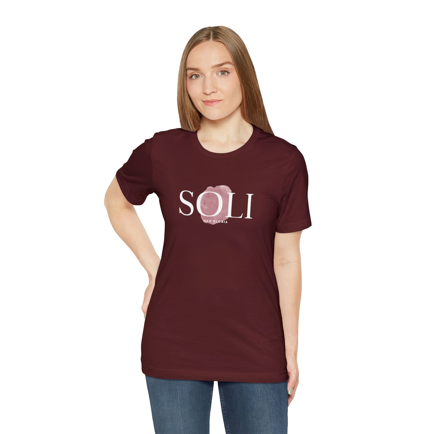 Soli Deo Gloria Paintbrush Unisex Jersey Short Sleeve Tee