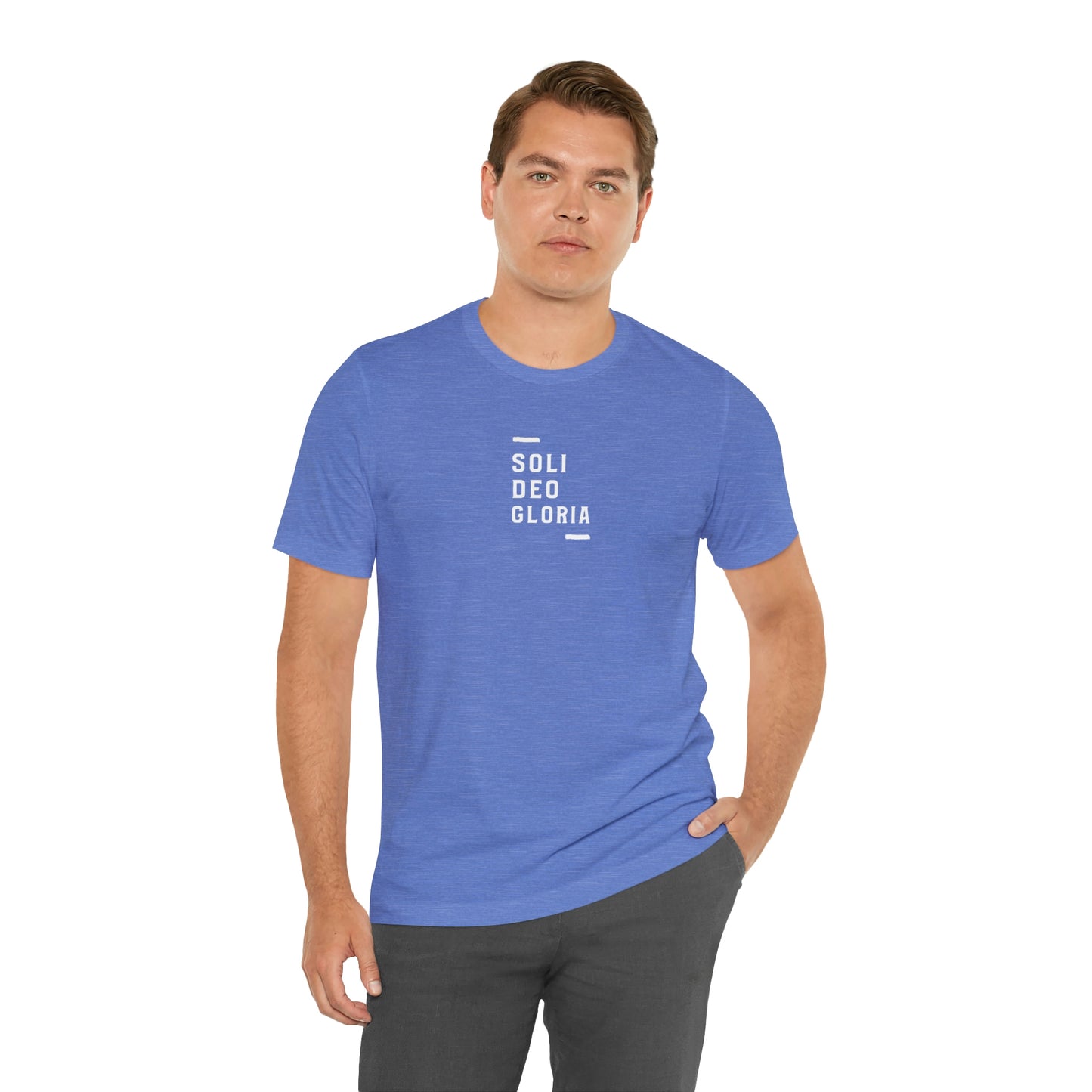 Soli Deo Gloria Simple Classical Unisex Jersey Short Sleeve Tee