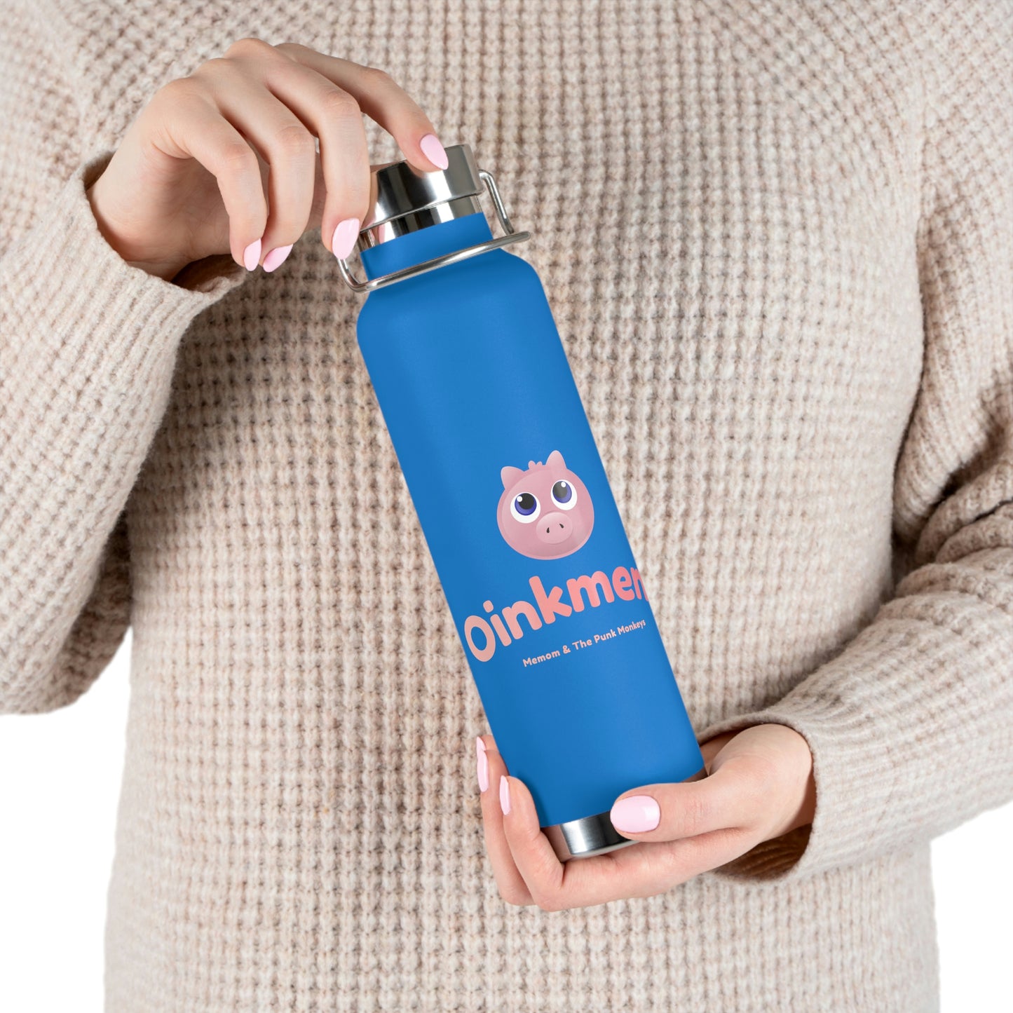 Oinkment Copper Vacuum Insulated Bottle, 22oz