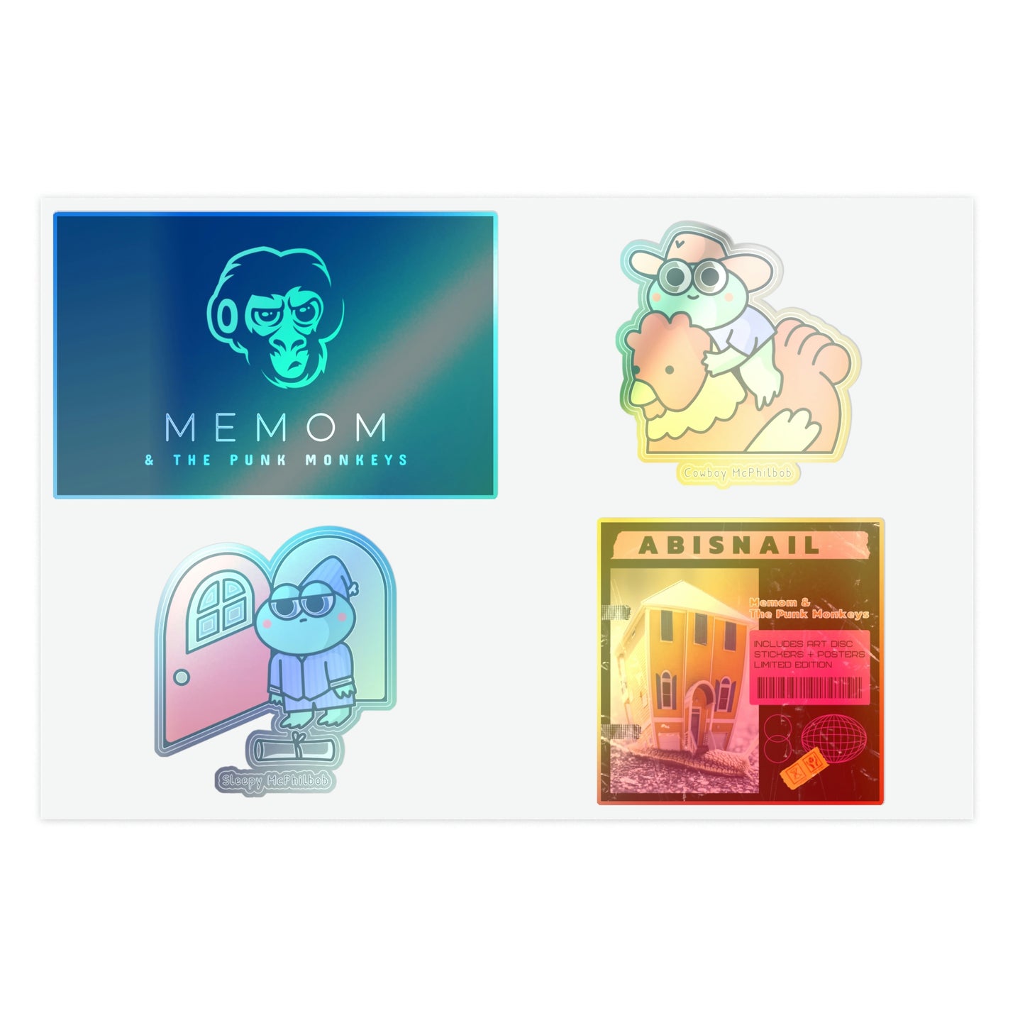 Memom & The Punk Monkeys Sticker Sheets Vol. 1