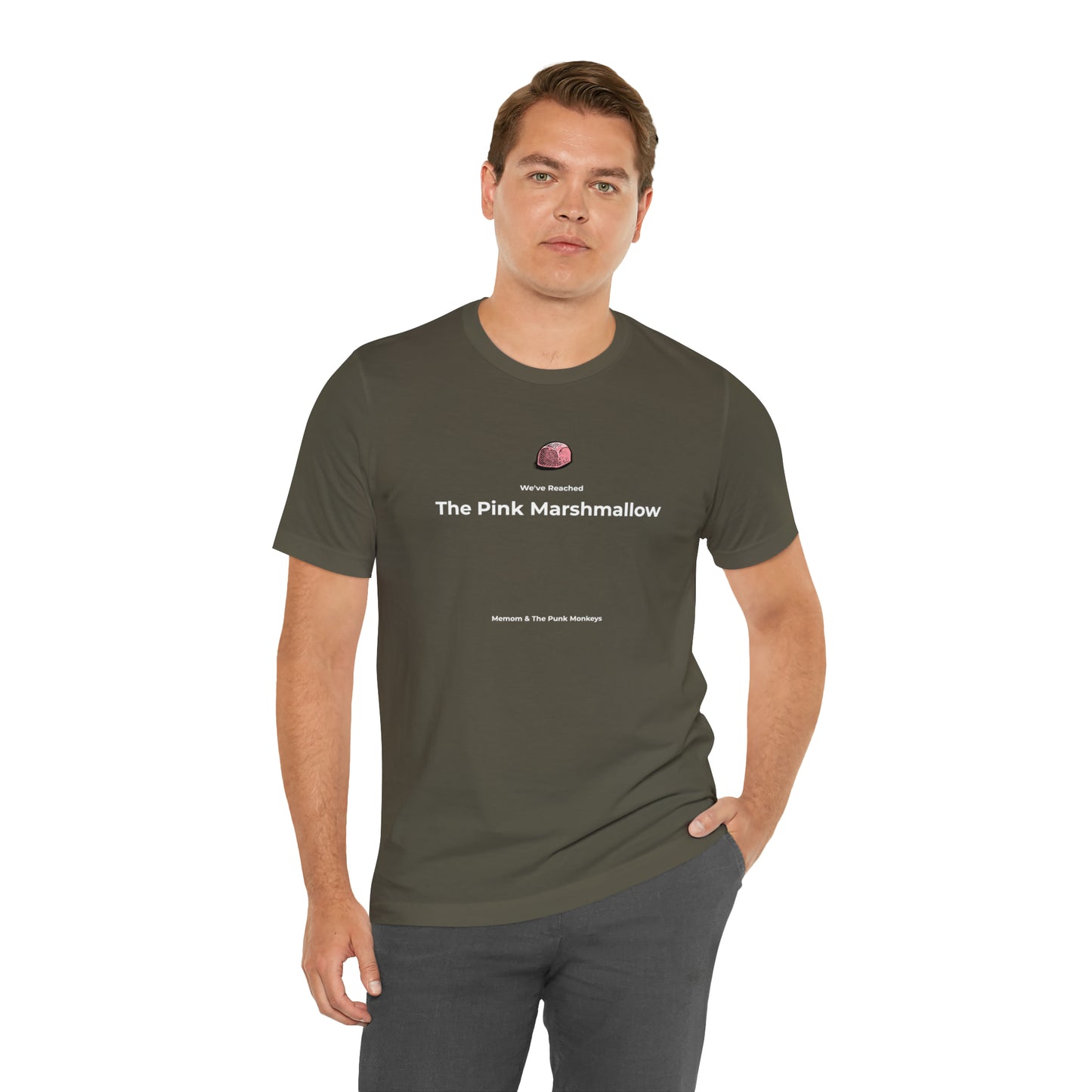We've Reached the Pink Marshmallow Unisex Jersey Short Sleeve Tee