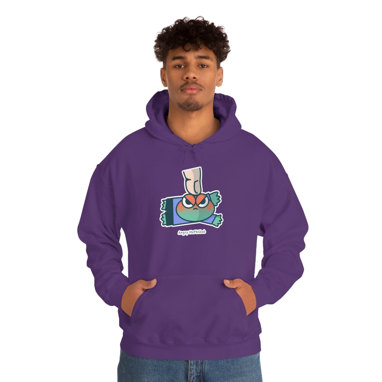 Angry McPhilbob Unisex Heavy Blend™ Hooded Sweatshirt