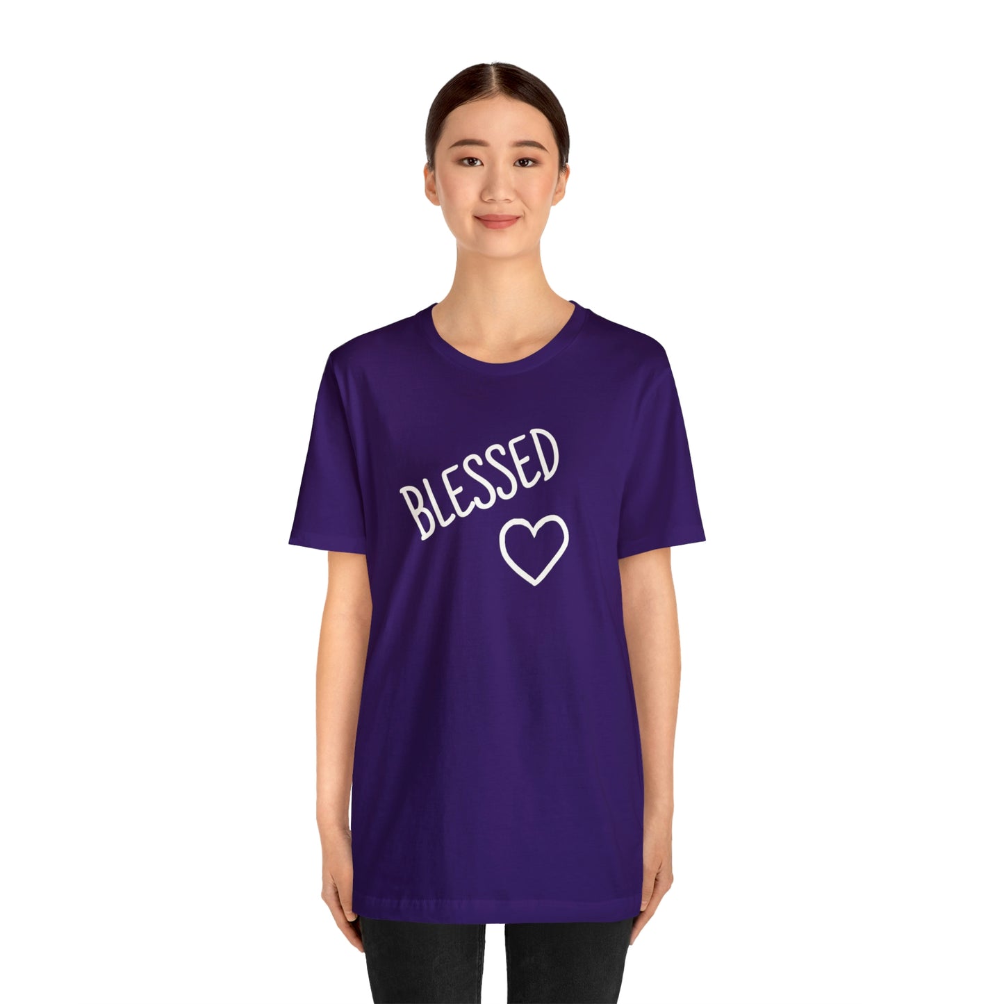 Blessed Heart Unisex Jersey Short Sleeve Tee