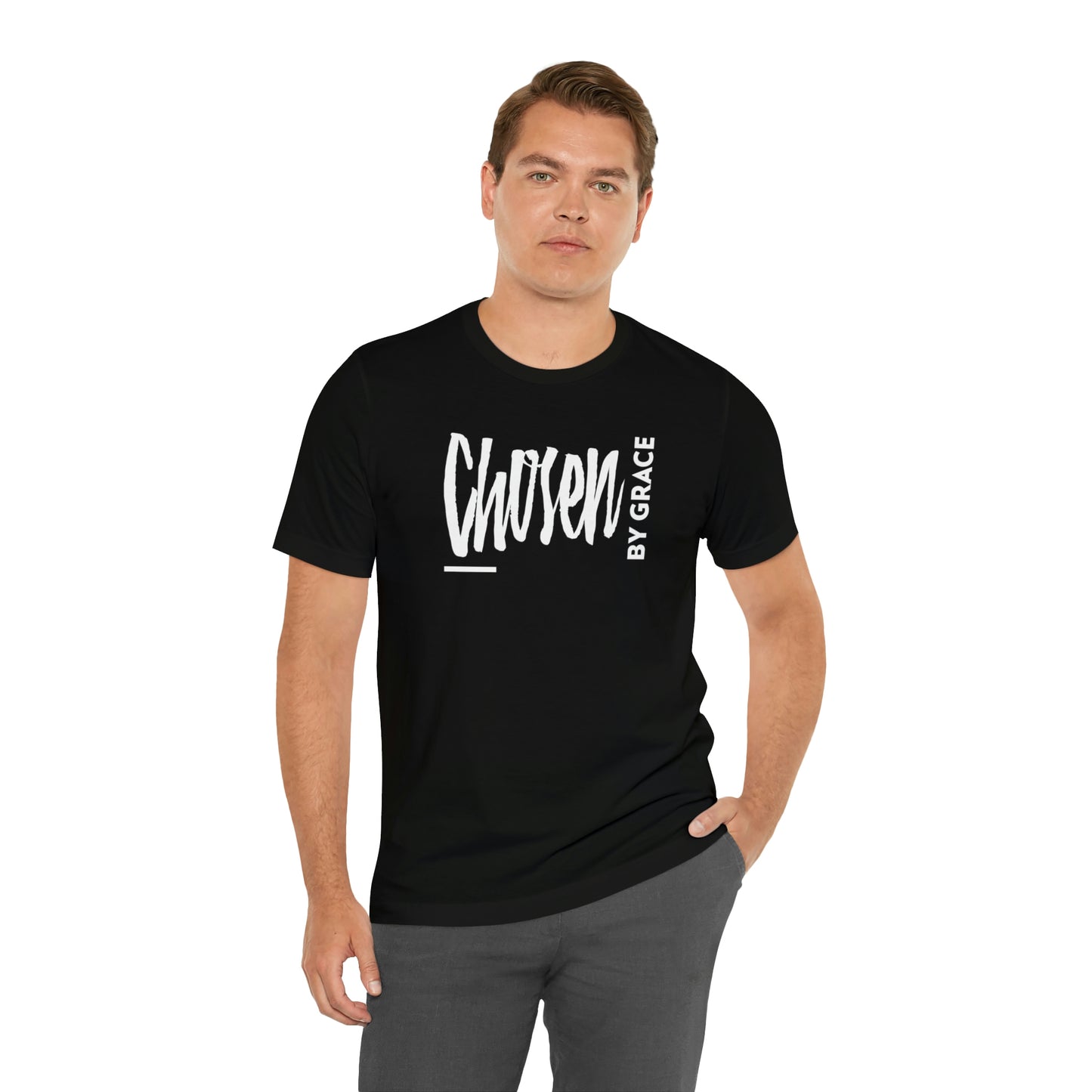 Chosen By Grace Sideways Unisex Jersey Short Sleeve Tee