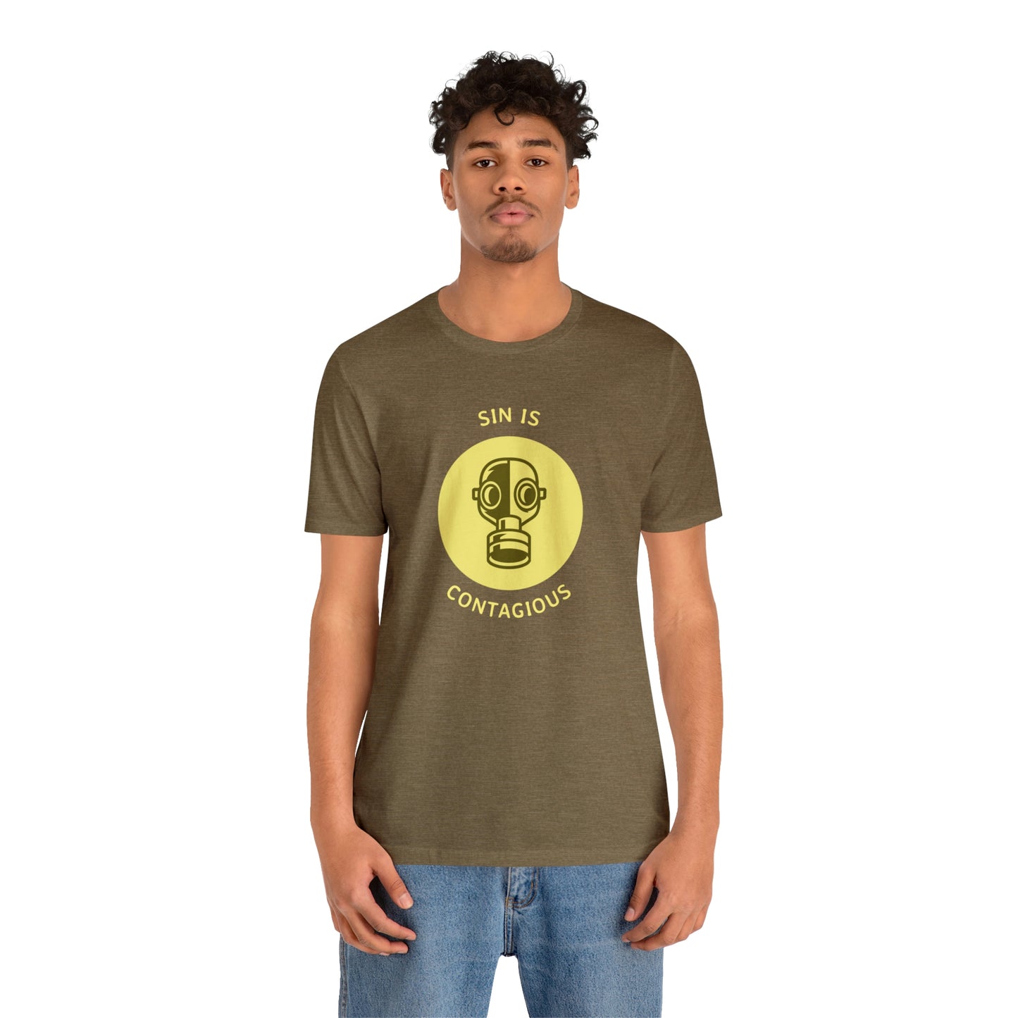 Sin is Contagious Unisex Jersey Short Sleeve Tee