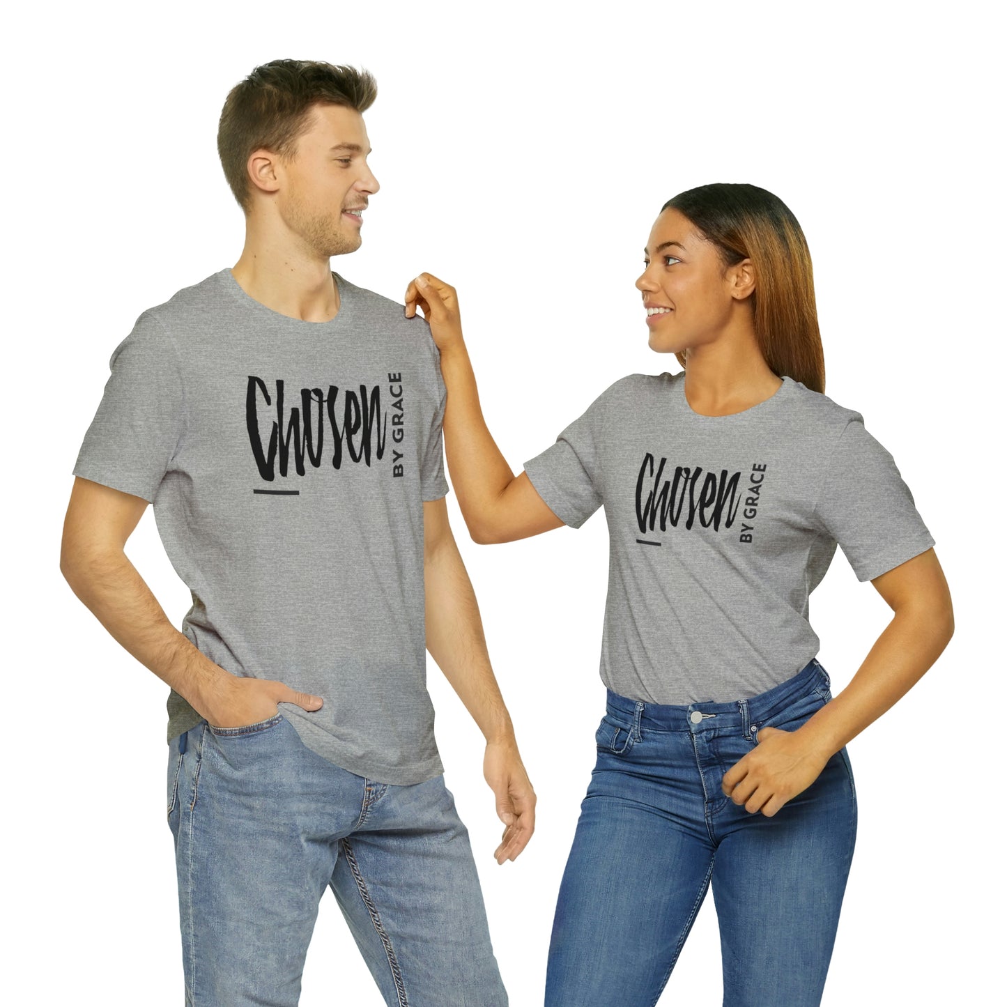 Chosen By Grace Sideways Unisex Jersey Short Sleeve Tee