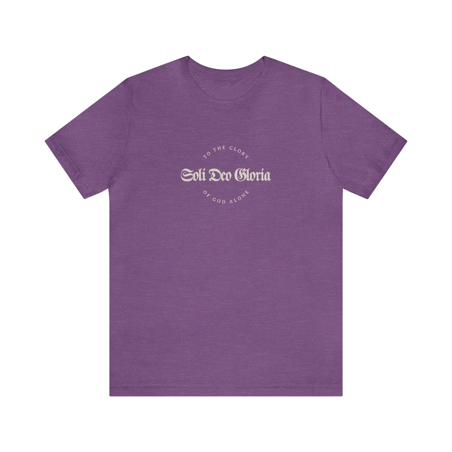 Soli Deo Gloria Gothic Circle Unisex Jersey Short Sleeve Tee