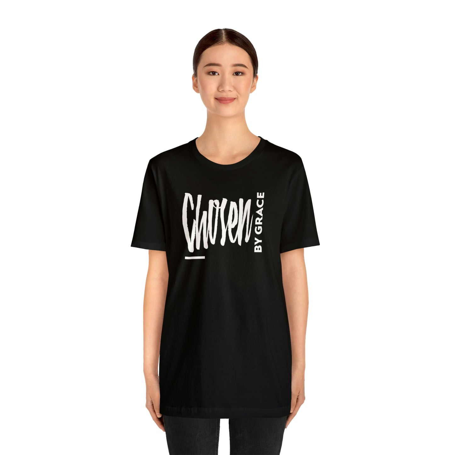 Chosen By Grace Sideways Unisex Jersey Short Sleeve Tee