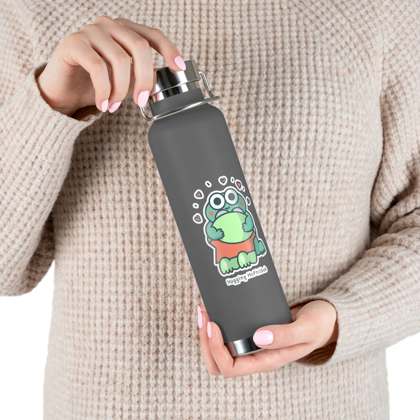 Hugging McPhilbob Copper Vacuum Insulated Bottle, 22oz