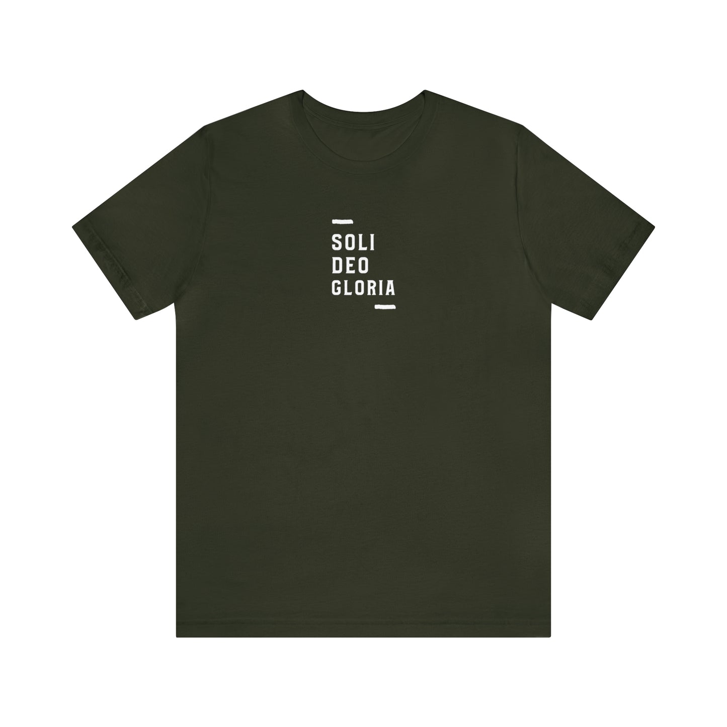Soli Deo Gloria Simple Classical Unisex Jersey Short Sleeve Tee