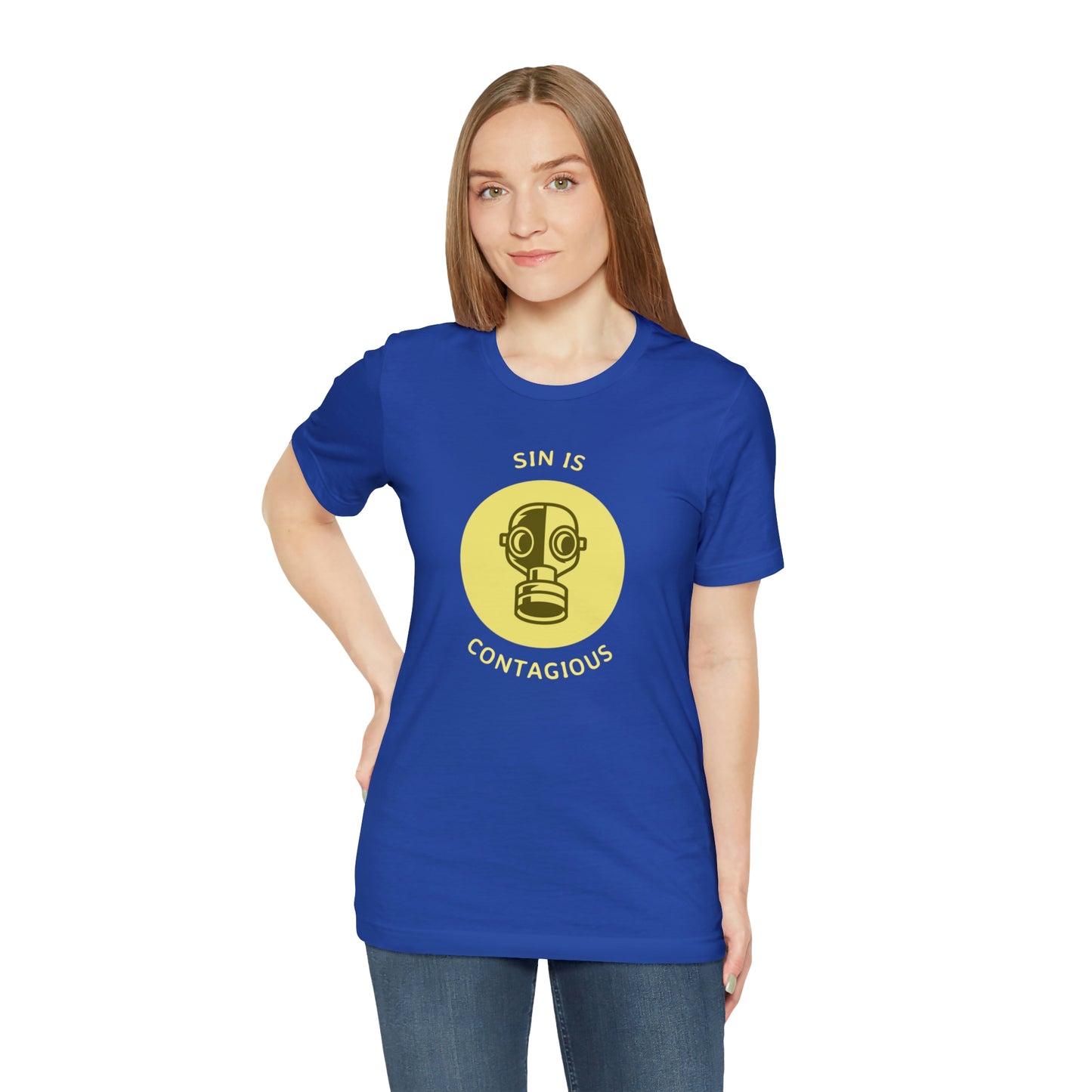 Sin is Contagious Unisex Jersey Short Sleeve Tee