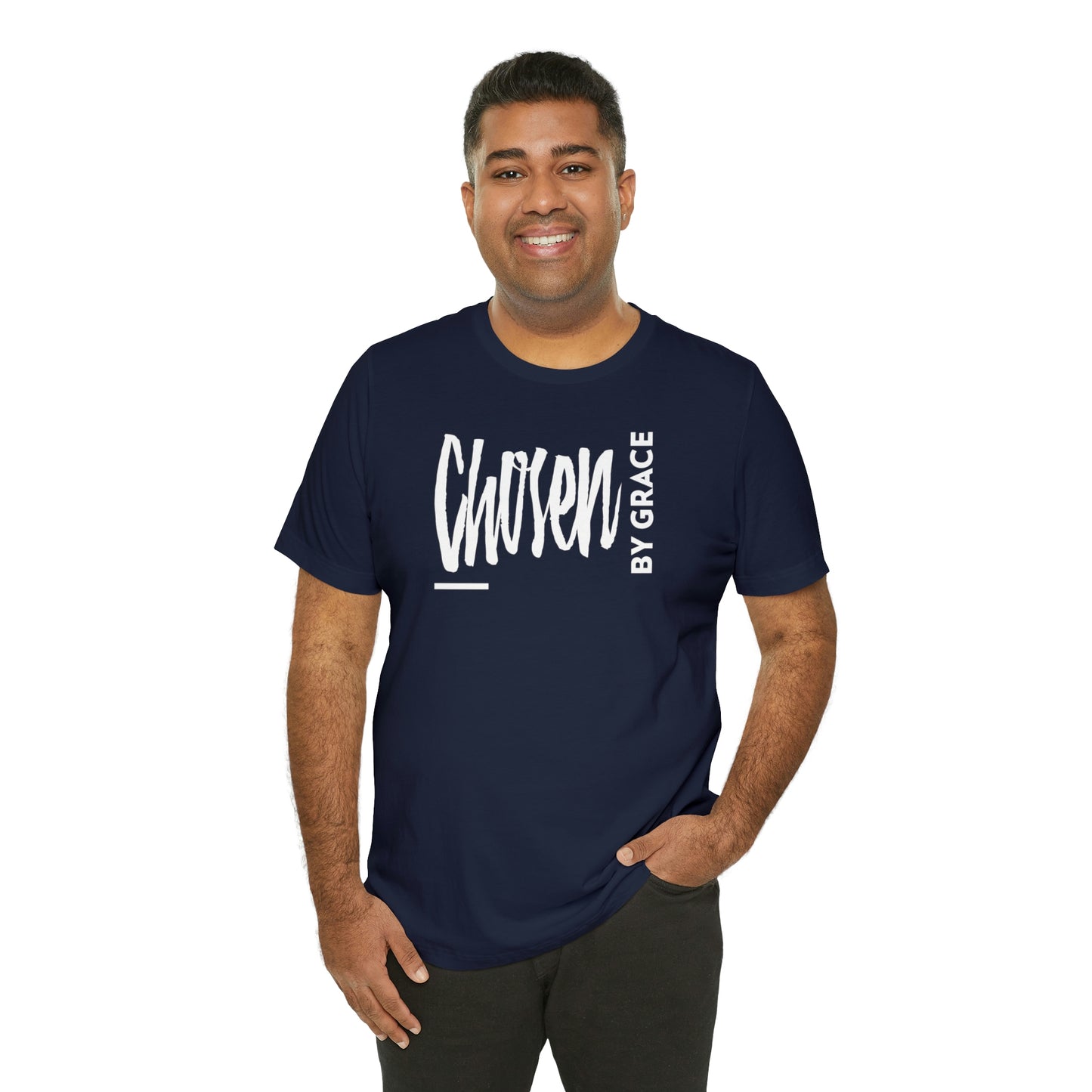 Chosen By Grace Sideways Unisex Jersey Short Sleeve Tee