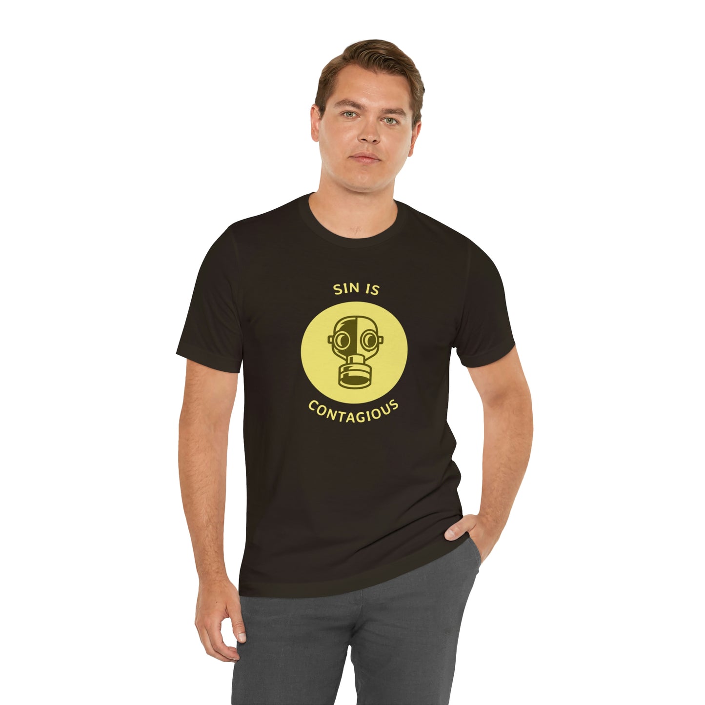 Sin is Contagious Unisex Jersey Short Sleeve Tee