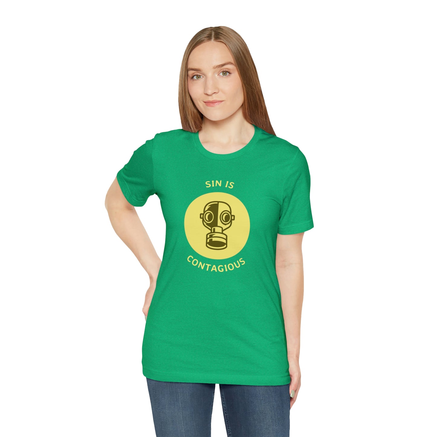 Sin is Contagious Unisex Jersey Short Sleeve Tee