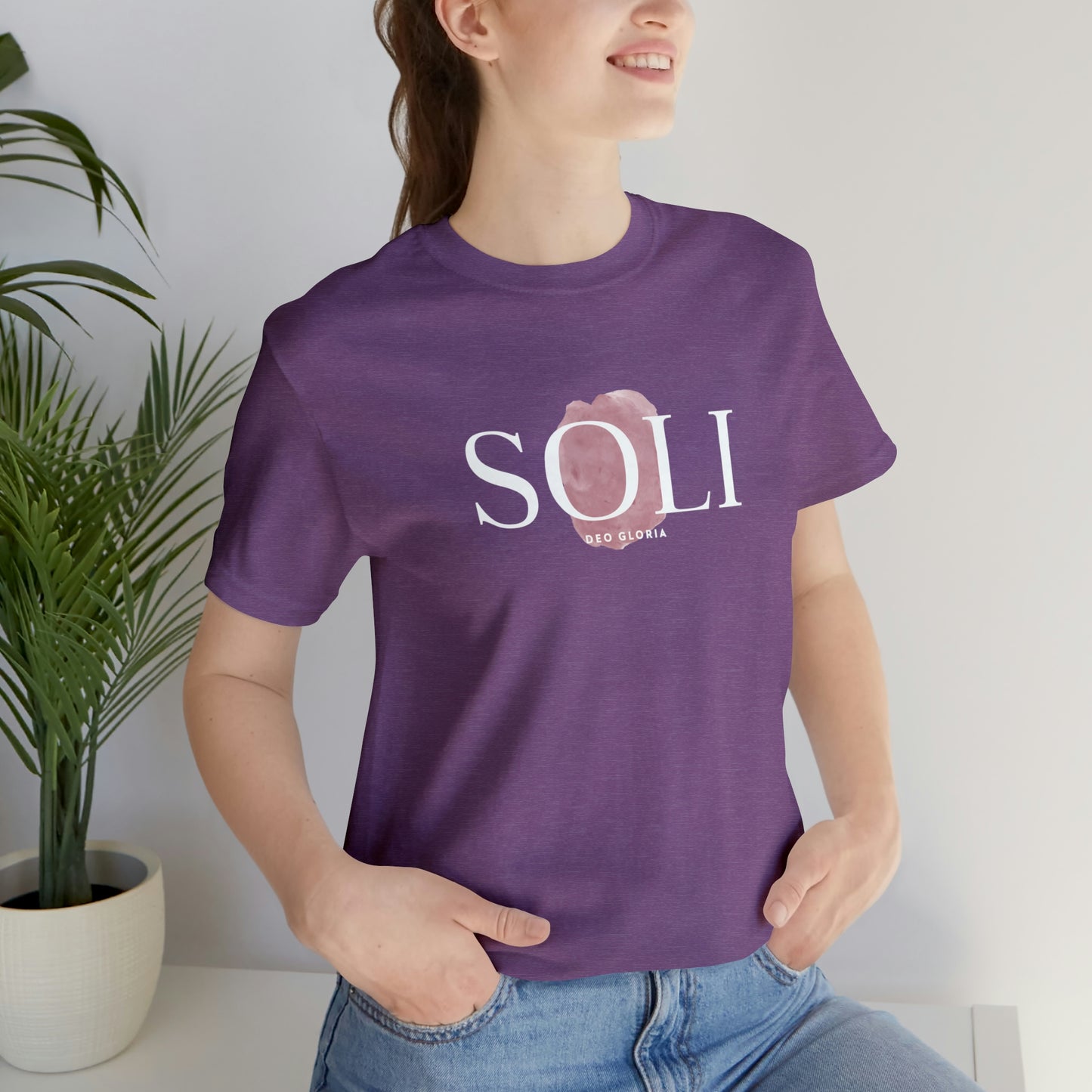 Soli Deo Gloria Paintbrush Unisex Jersey Short Sleeve Tee