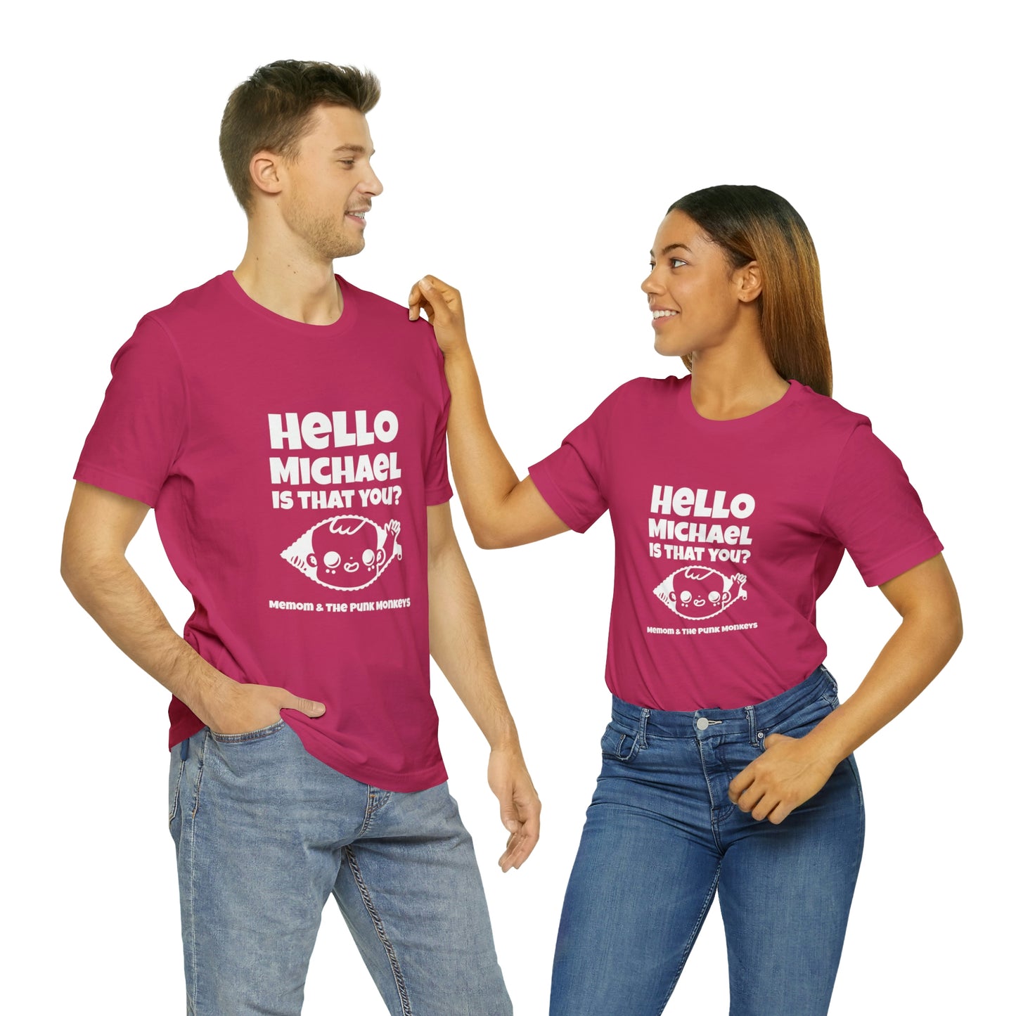 Hello Michael is that you? Unisex Jersey Short Sleeve Tee
