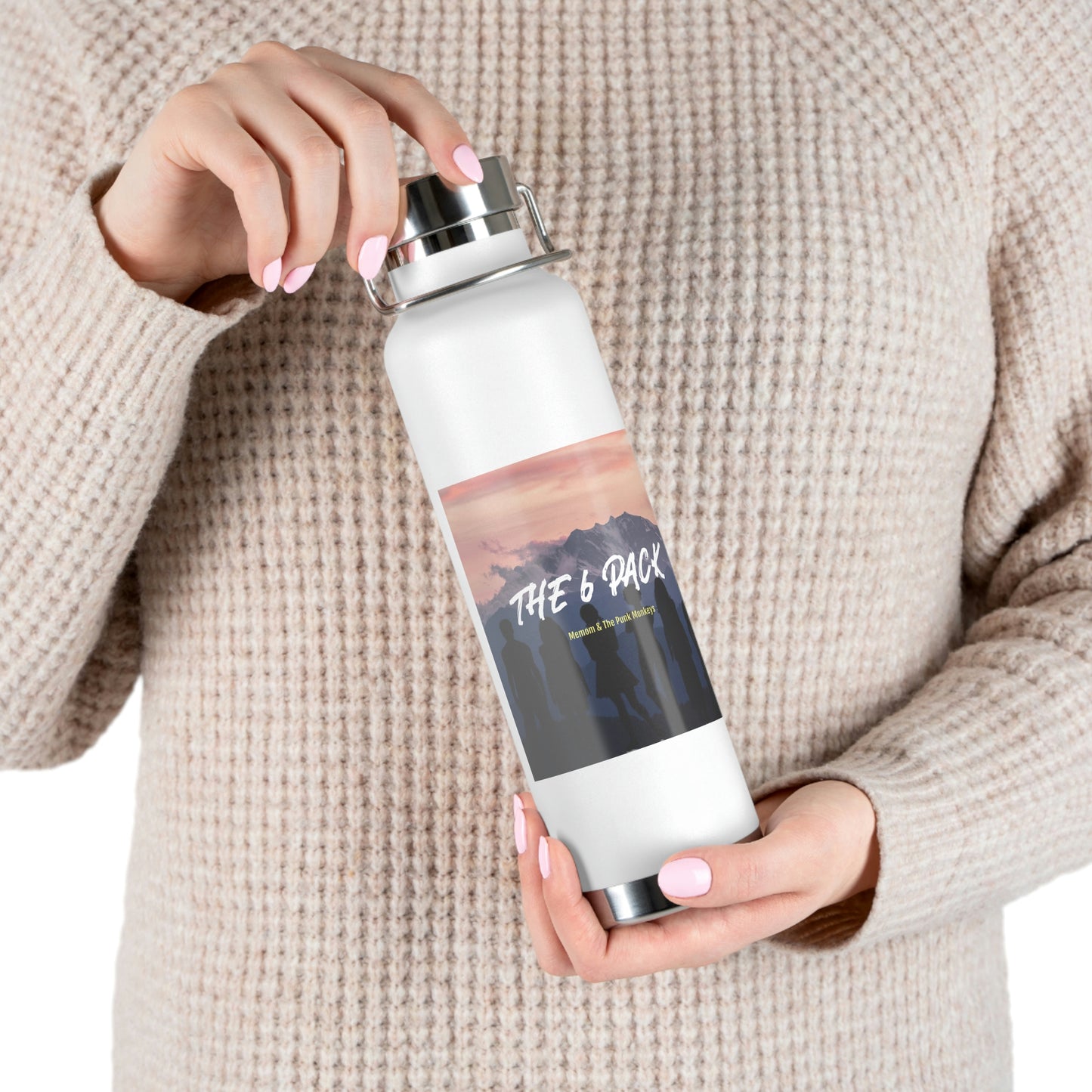 The 6 Pack Copper Vacuum Insulated Bottle, 22oz
