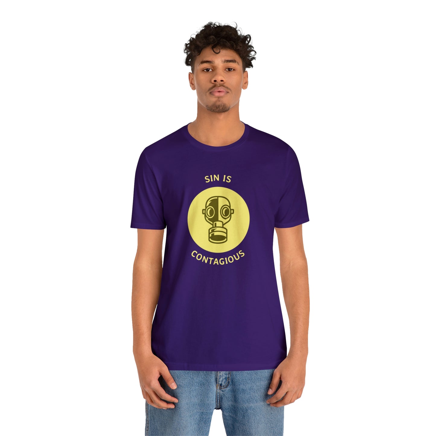 Sin is Contagious Unisex Jersey Short Sleeve Tee