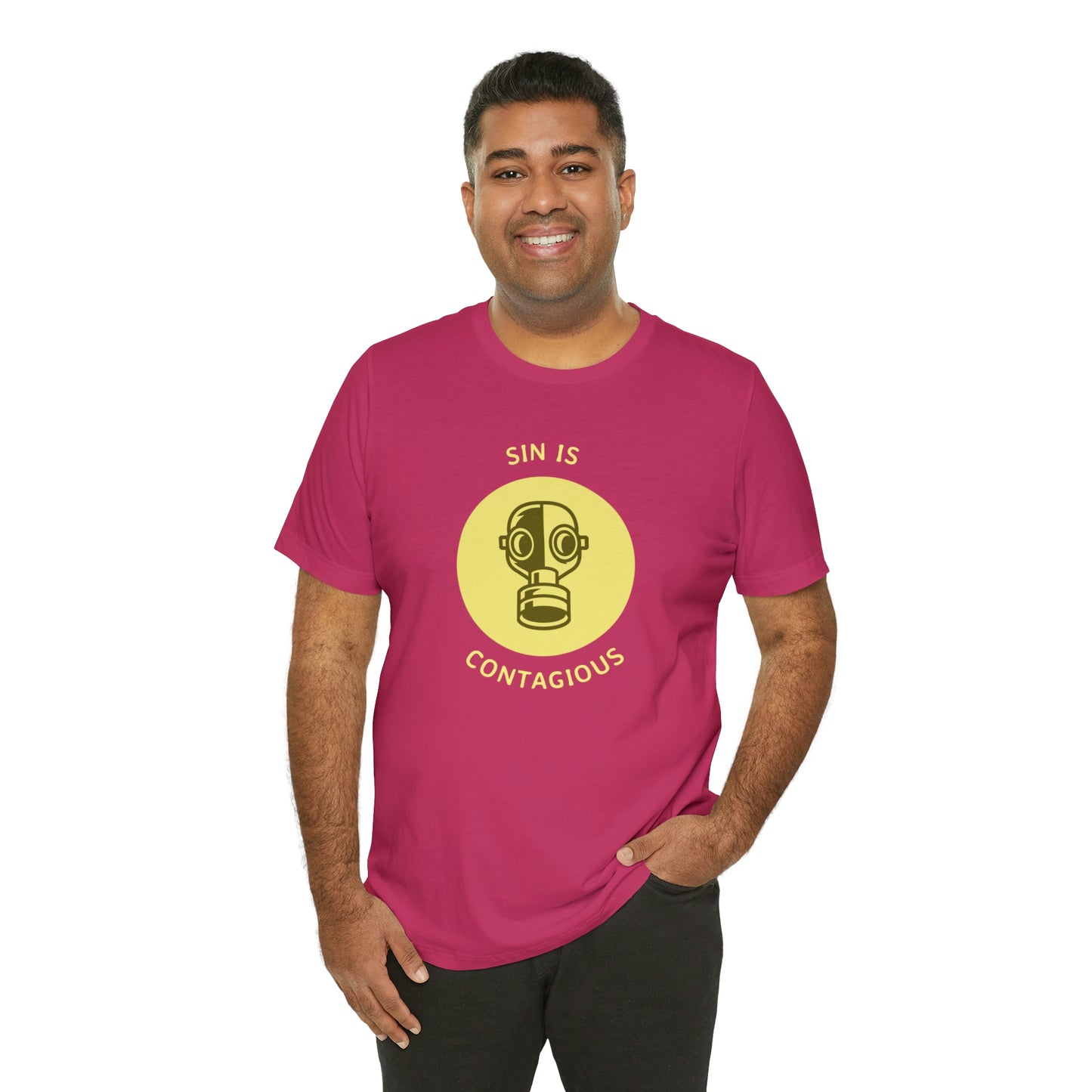 Sin is Contagious Unisex Jersey Short Sleeve Tee