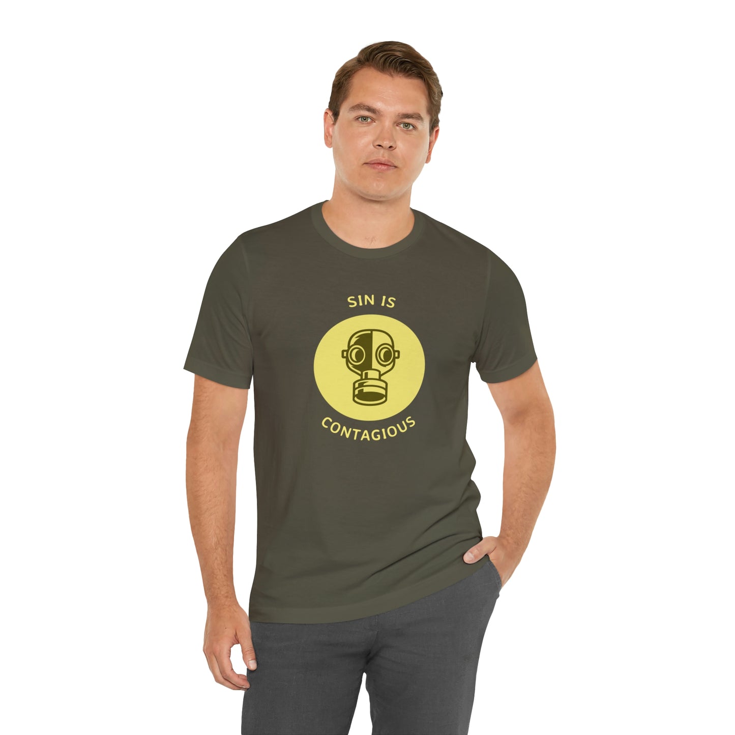 Sin is Contagious Unisex Jersey Short Sleeve Tee