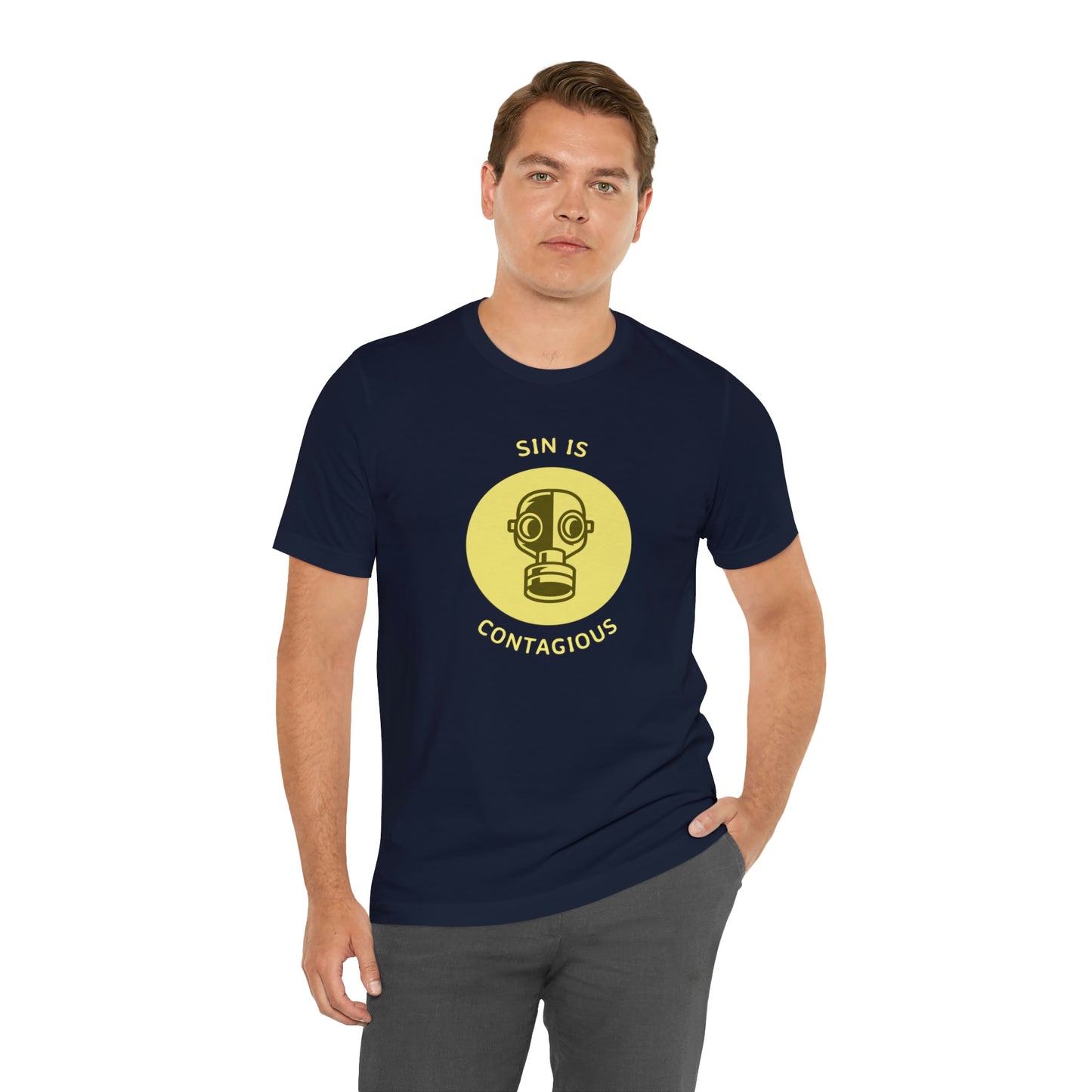 Sin is Contagious Unisex Jersey Short Sleeve Tee